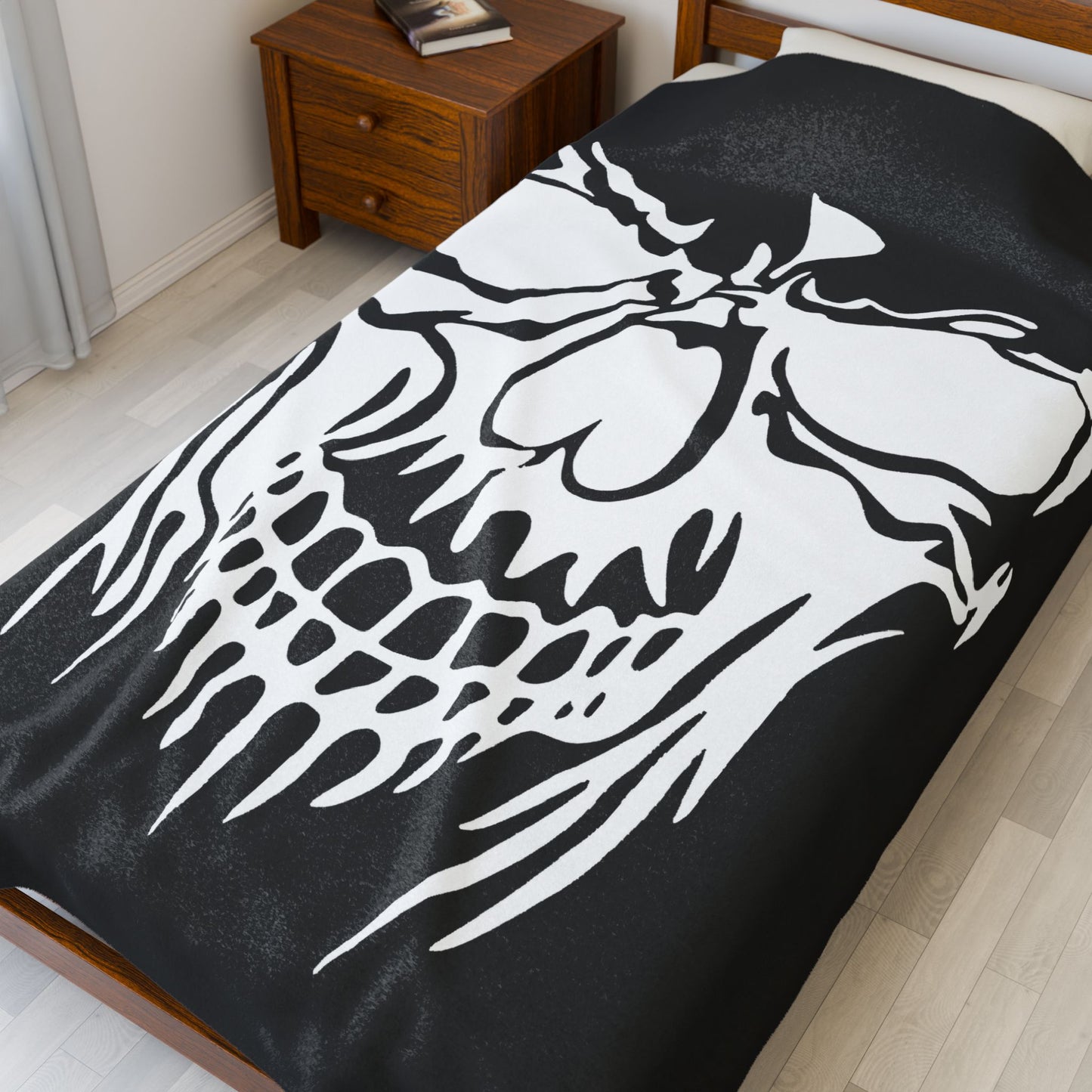 White Skull Blanket,Plush, Excellent Gift
