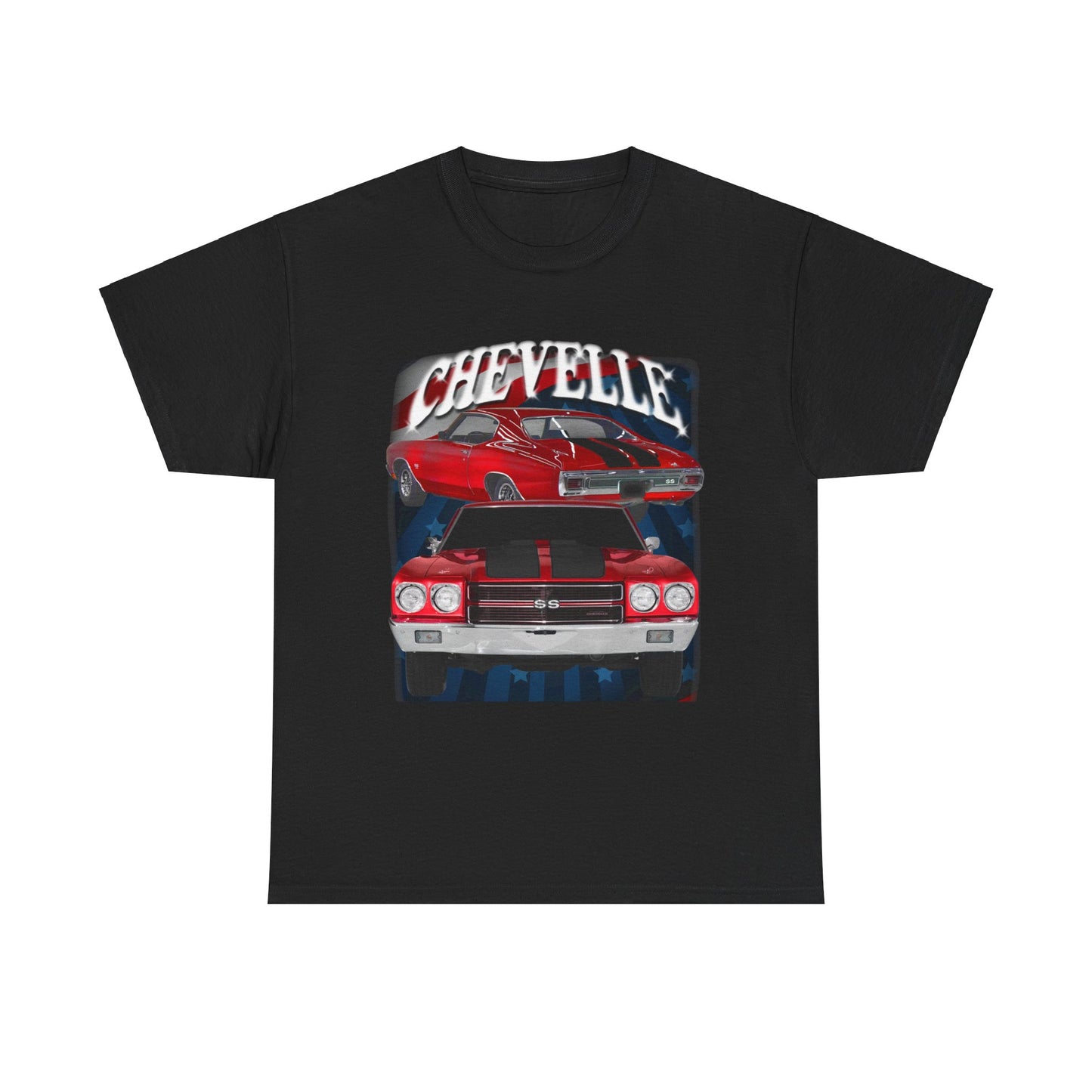 Red Black Stripe 1970 Chevelle Unisex Heavy Cotton Tee T Shirt muscle car Gift