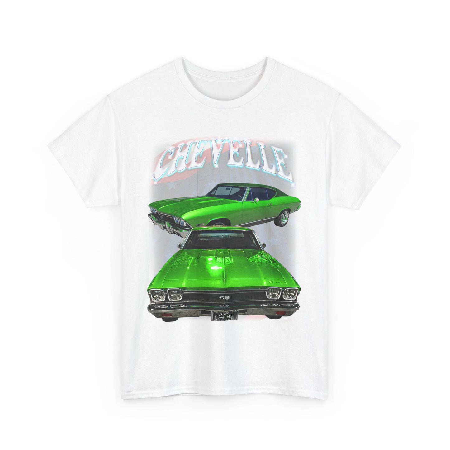 Green 1968 Chevelle Unisex Heavy Cotton Tee T Shirt muscle car Great Gift