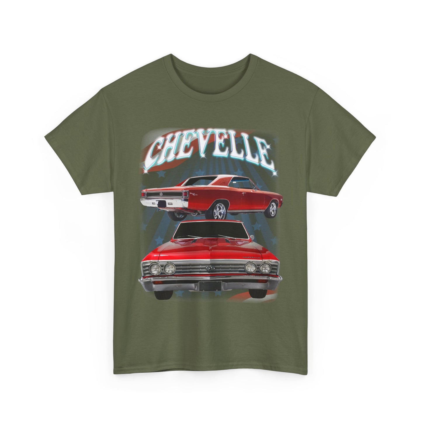 Red 1967 Chevelle Unisex Heavy Cotton Tee T Shirt muscle car Great Gift