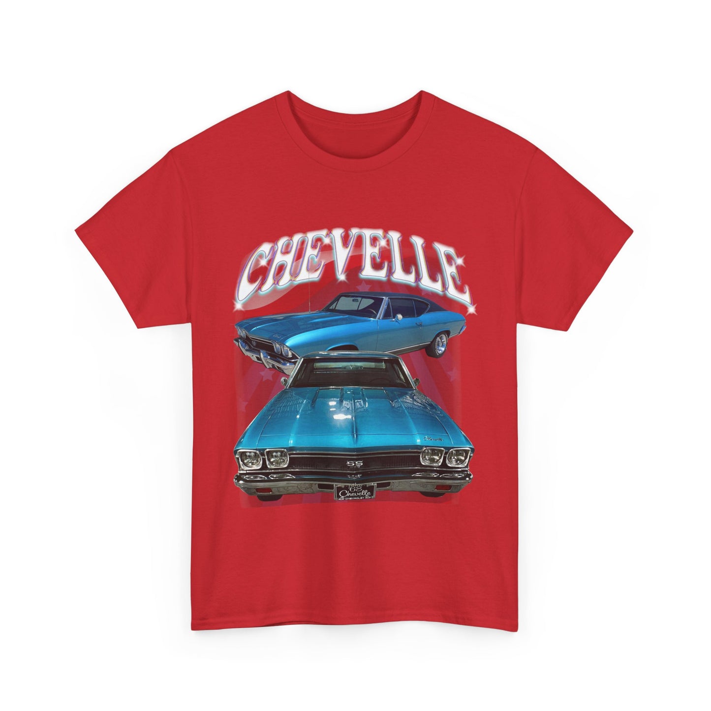 Turquoise Blue Green 1968 Chevelle Unisex Heavy Cotton Tee T Shirt Great Gift