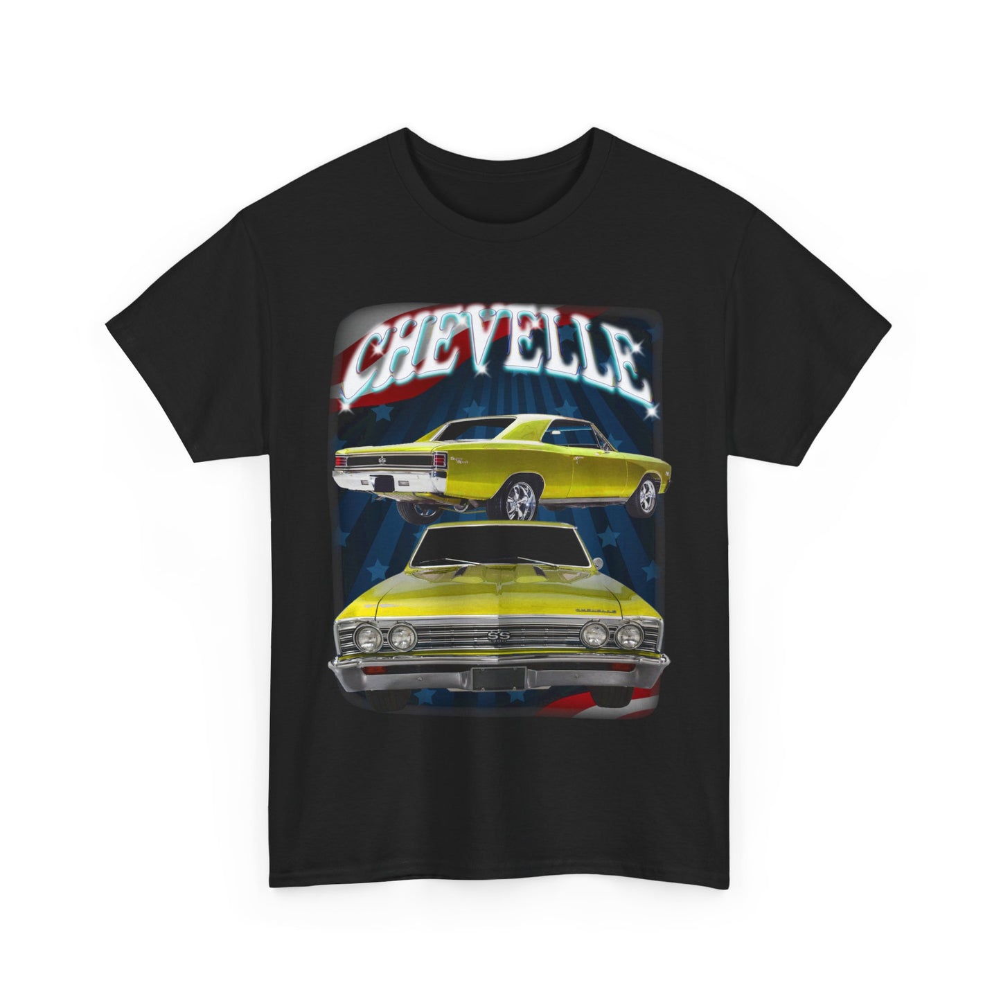 Yellow 1967 Chevelle Unisex Heavy Cotton Tee T Shirt muscle car Great Gift