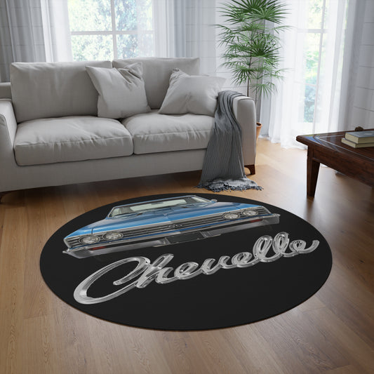 1967 Chevelle Round Rug Car Guy Gift Man Cave Office Firebird Trans Am Classic Muscle Car Guy Gift,lover,Camaro,hot rod