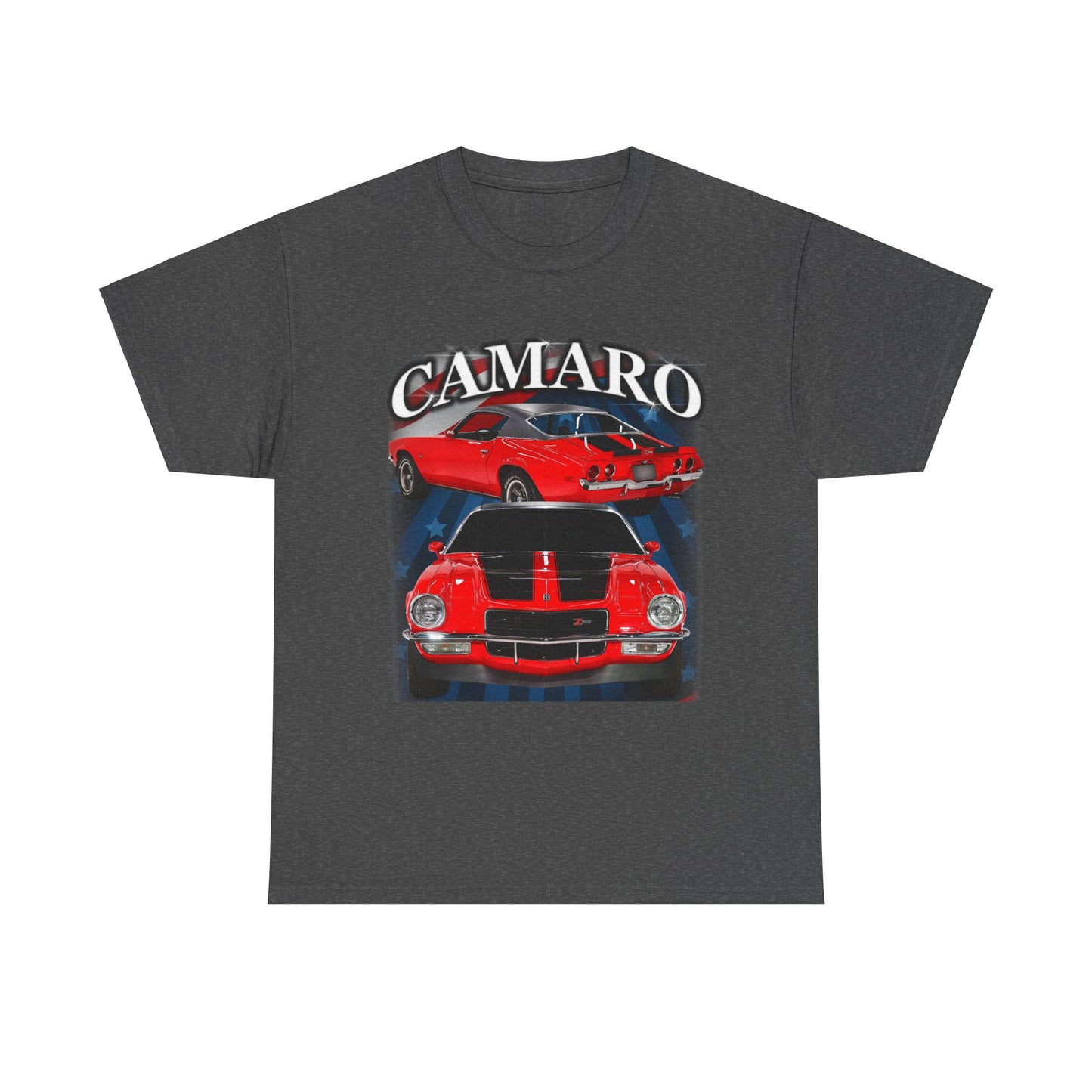 Red Black Stripe 1970 Camaro Unisex Heavy Cotton Tee T Shirt muscle car Gift
