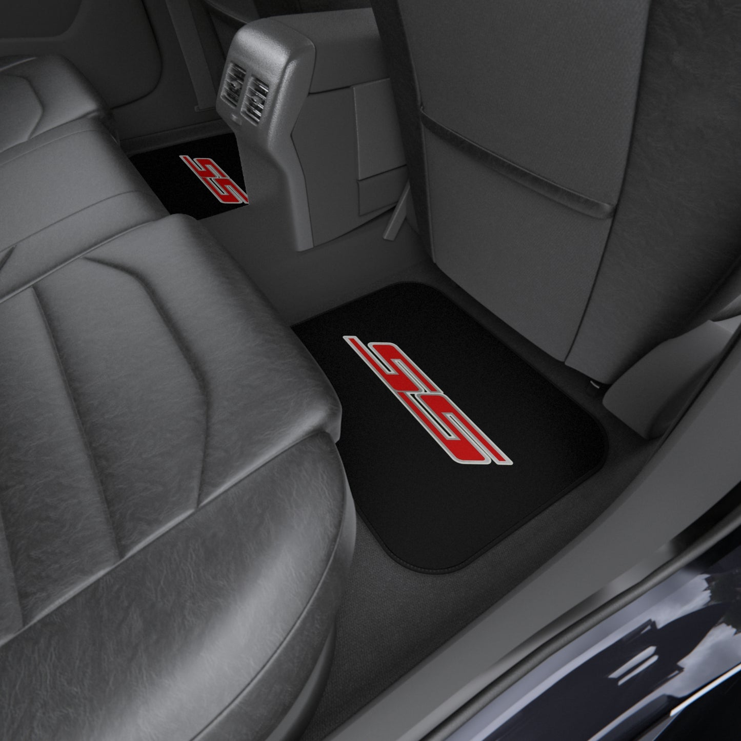 SS Logo, Camaro Silverado Corvette, Set of 4 Car Mats,Gift,Thin V1