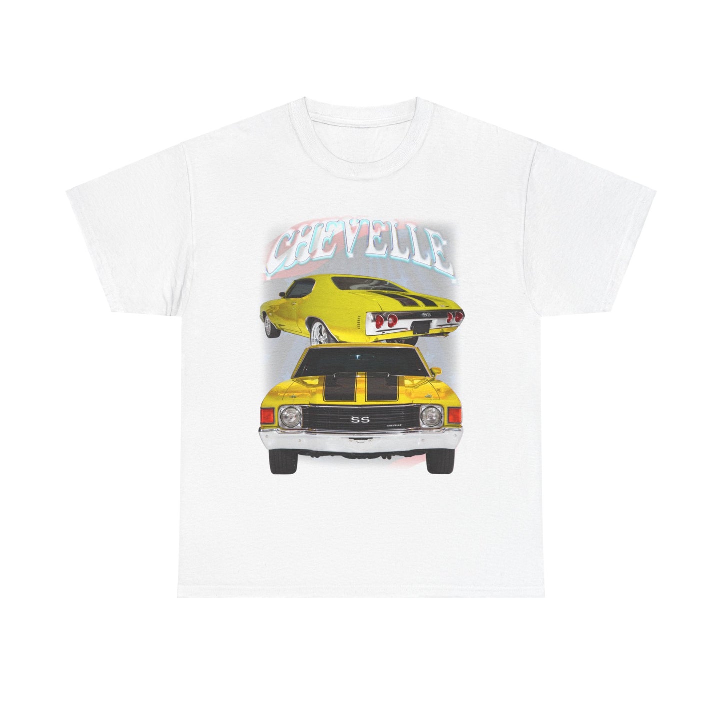 Yellow 1972 Chevelle Unisex Heavy Cotton Tee T Shirt muscle car Great Gift