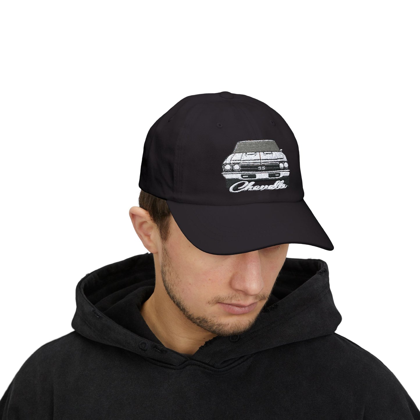 White 1969 Chevelle Hat,CAP, Classic Car Gift EMBROIDERY EMBROIDERED