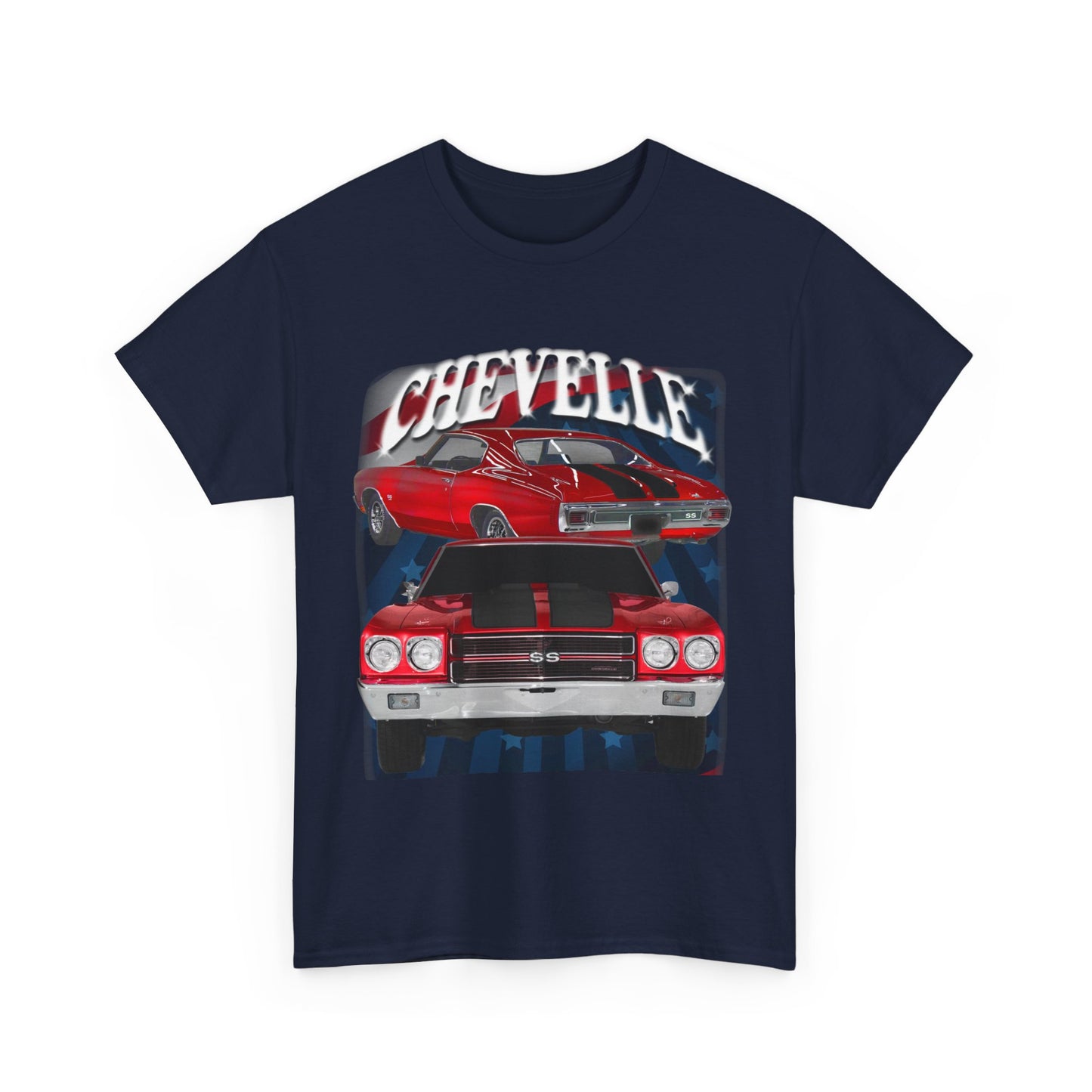 Red Black Stripe 1970 Chevelle Unisex Heavy Cotton Tee T Shirt muscle car Gift