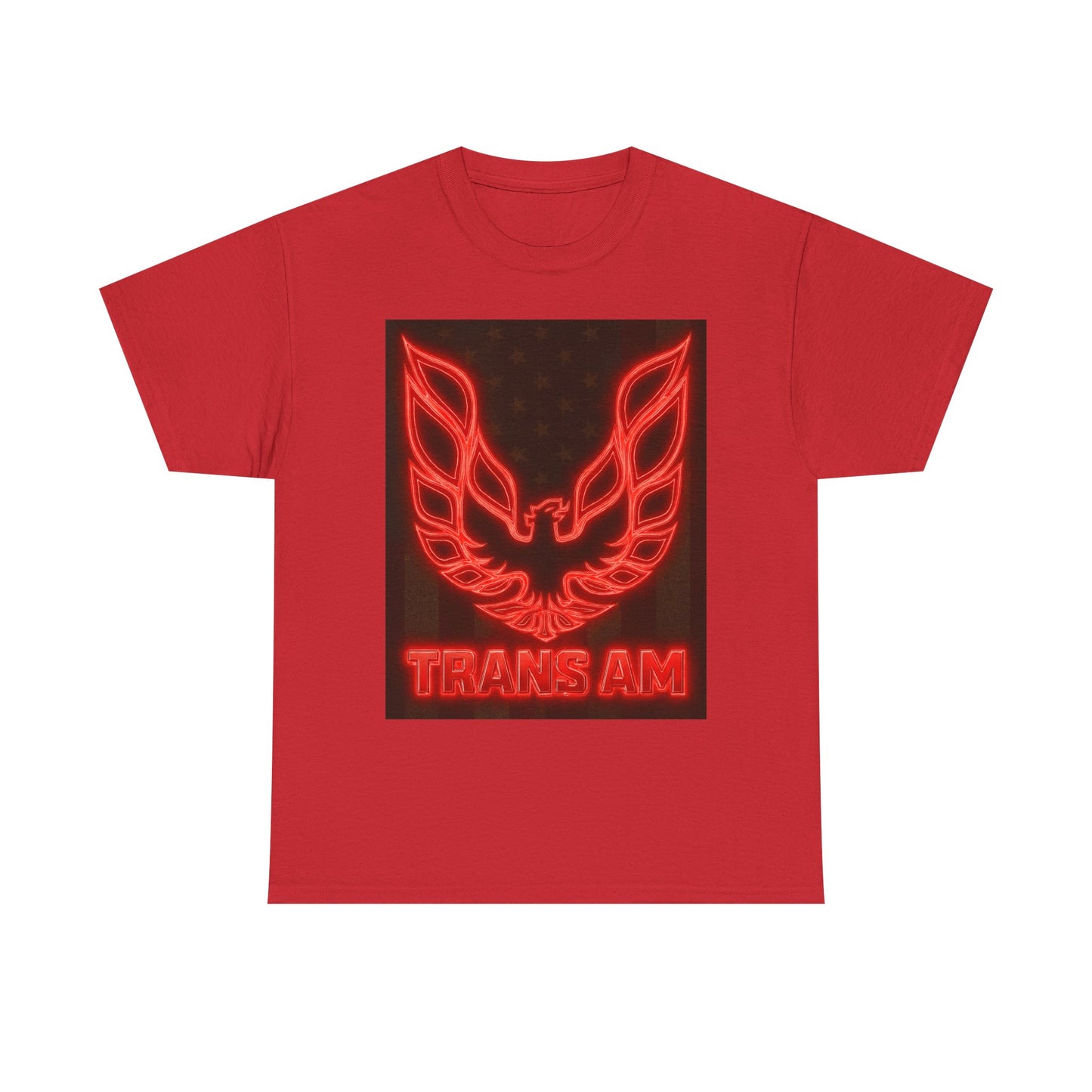 Trans Am Firebird Heavy Cotton Tee T Shirt muscle car Great Gift Red