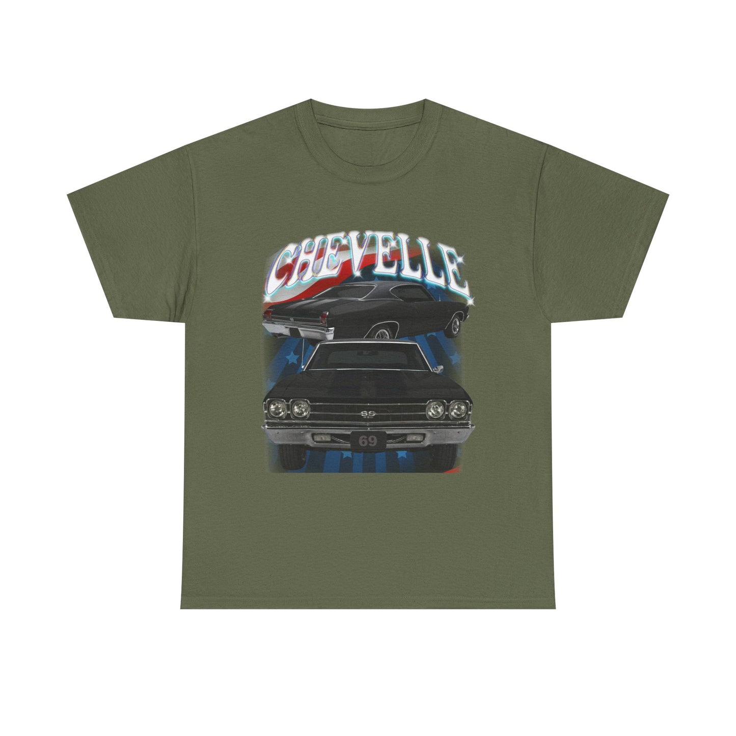 Black 1969,black stripes,Chevelle Heavy Cotton Tee T Shirt,Gift