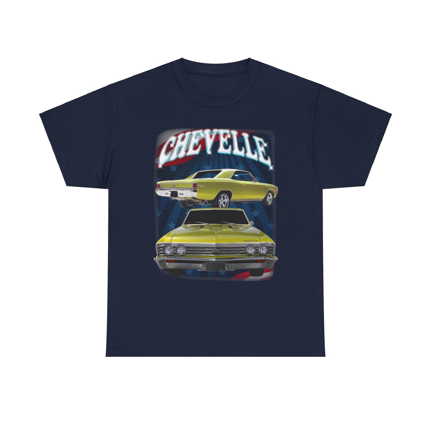 Yellow 1967 Chevelle Unisex Heavy Cotton Tee T Shirt muscle car Great Gift