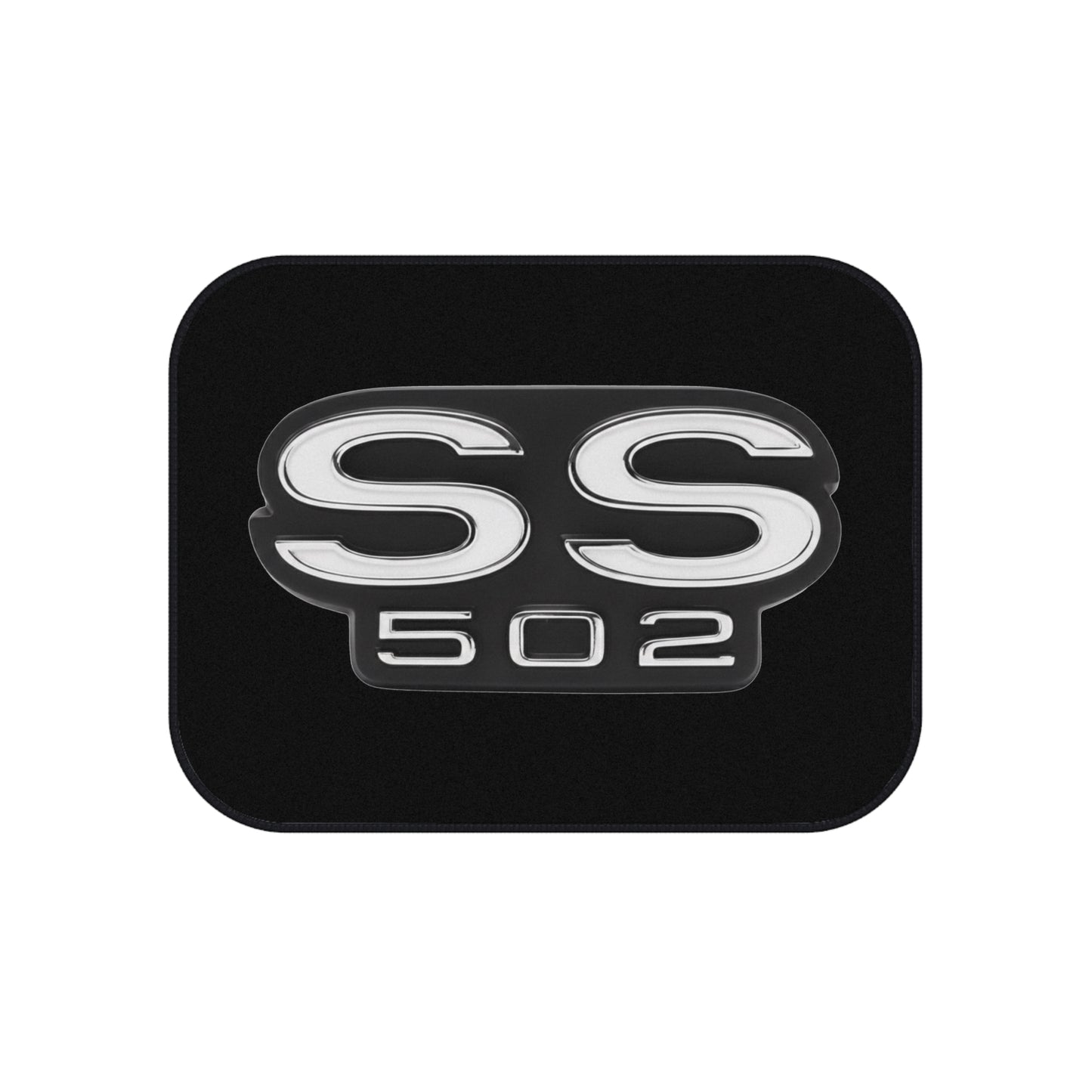SS 502 Black, Nova Chevelle, Camaro, Set of 4 Car Mats, Muscle Car Gift
