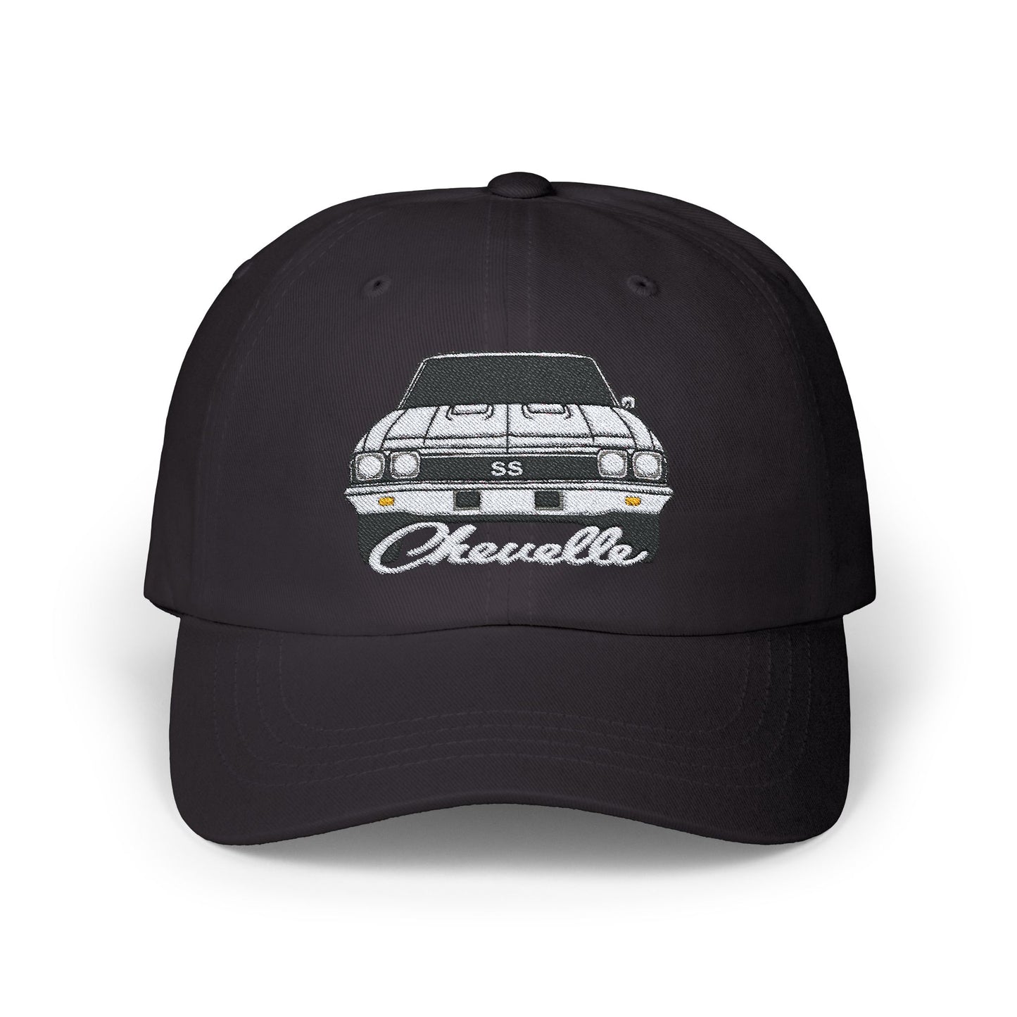 White 1968 Chevelle Hat,CAP, Classic Car Gift EMBROIDERY EMBROIDERED