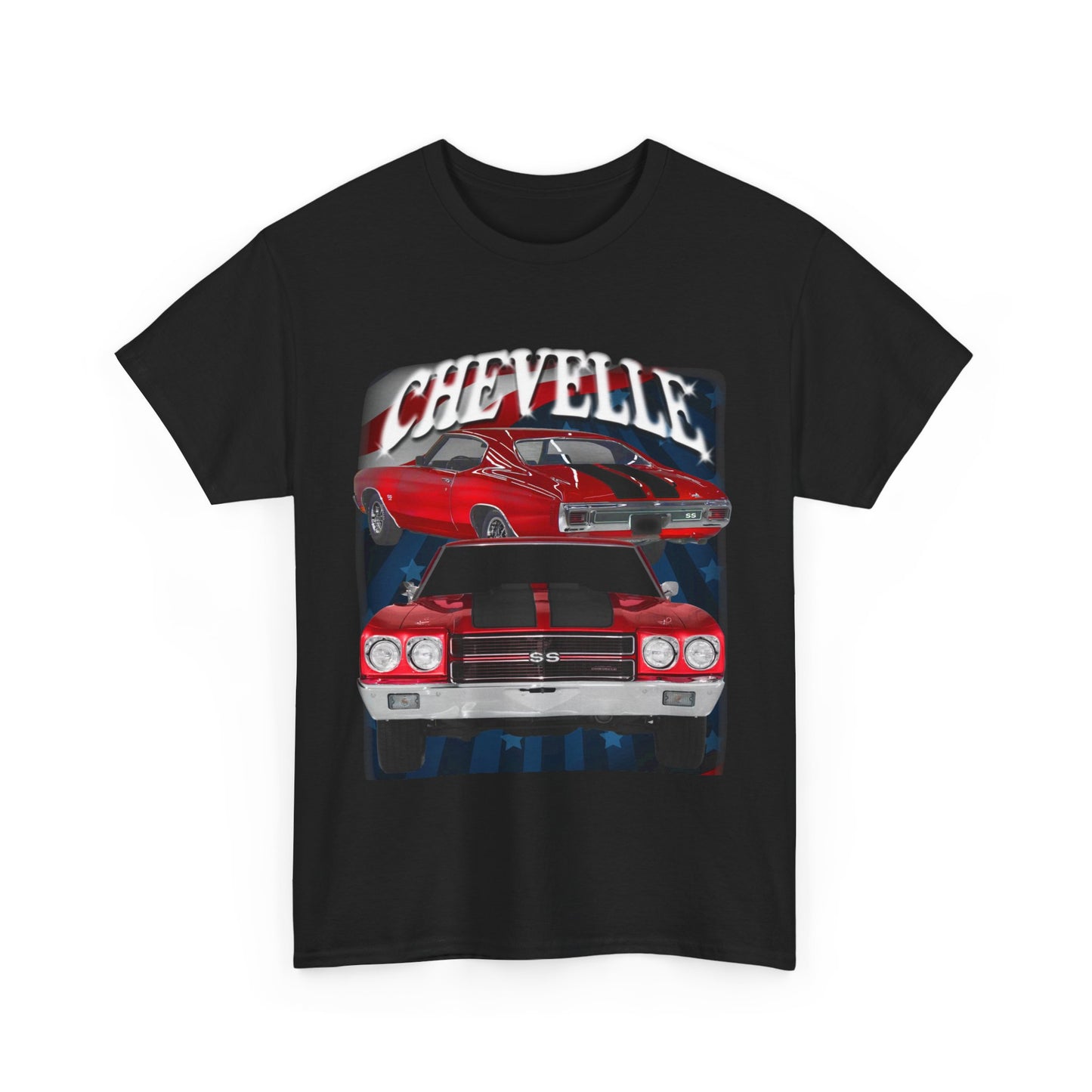 Red Black Stripe 1970 Chevelle Unisex Heavy Cotton Tee T Shirt muscle car Gift