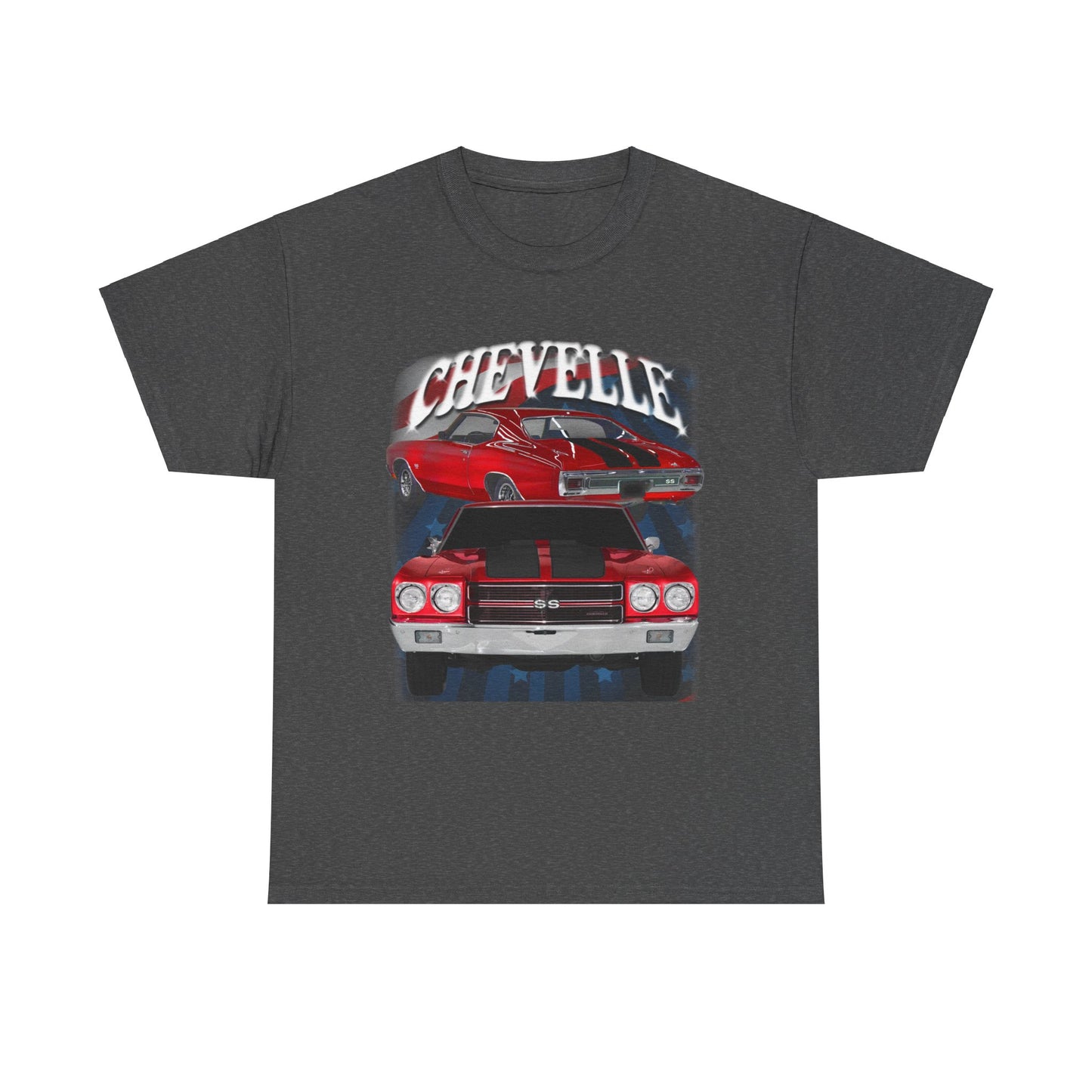 Red Black Stripe 1970 Chevelle Unisex Heavy Cotton Tee T Shirt muscle car Gift