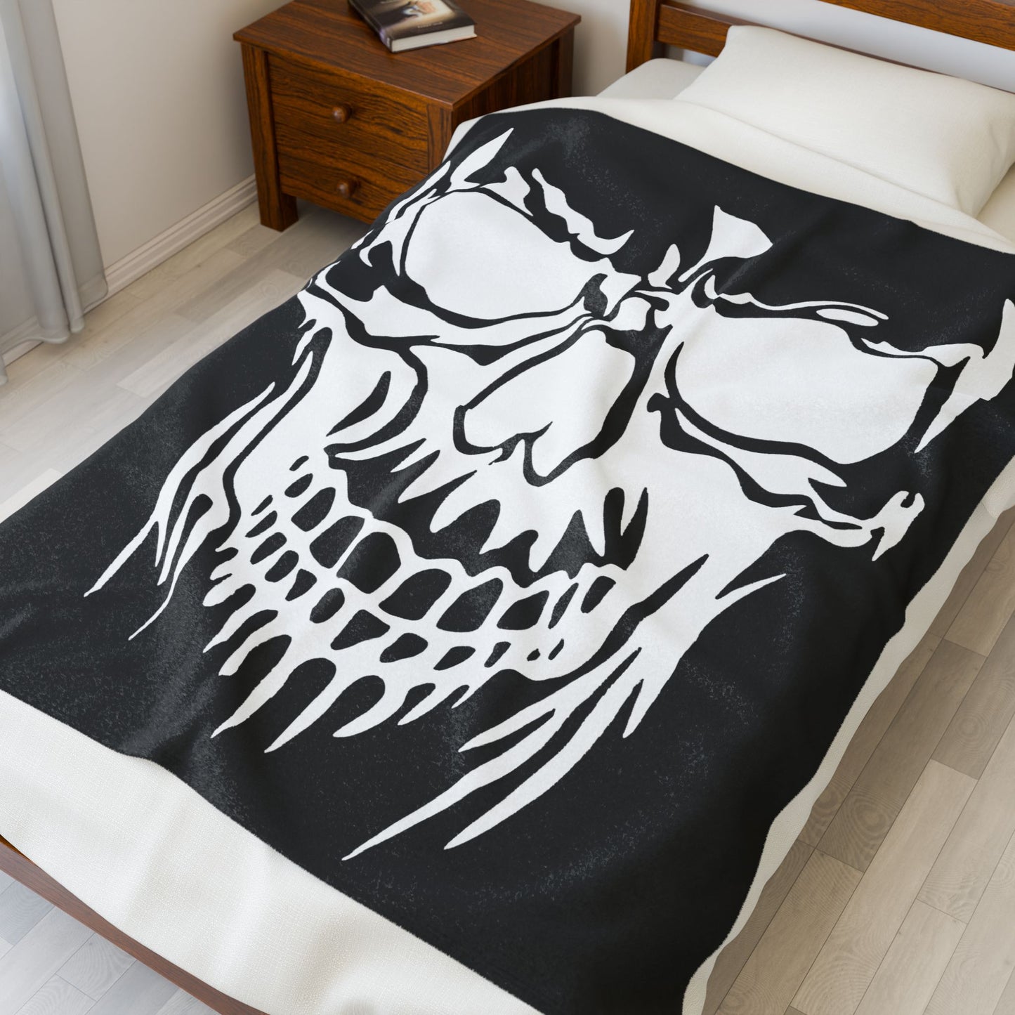 White Skull Blanket,Plush, Excellent Gift