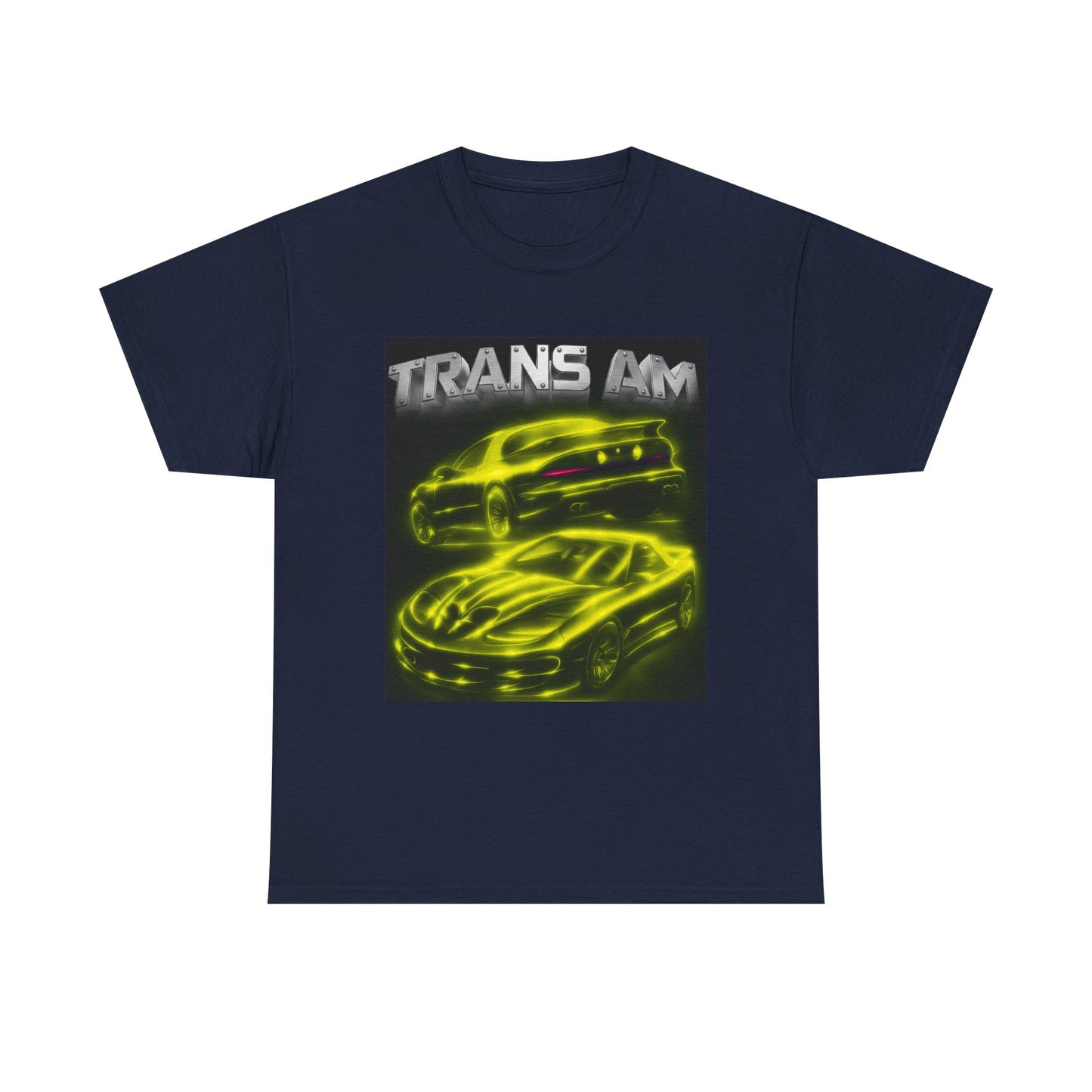 Yellow Fourth Gen 4th Trans Am Firebird Heavy Cotton Tee T Shirt car Great Gift