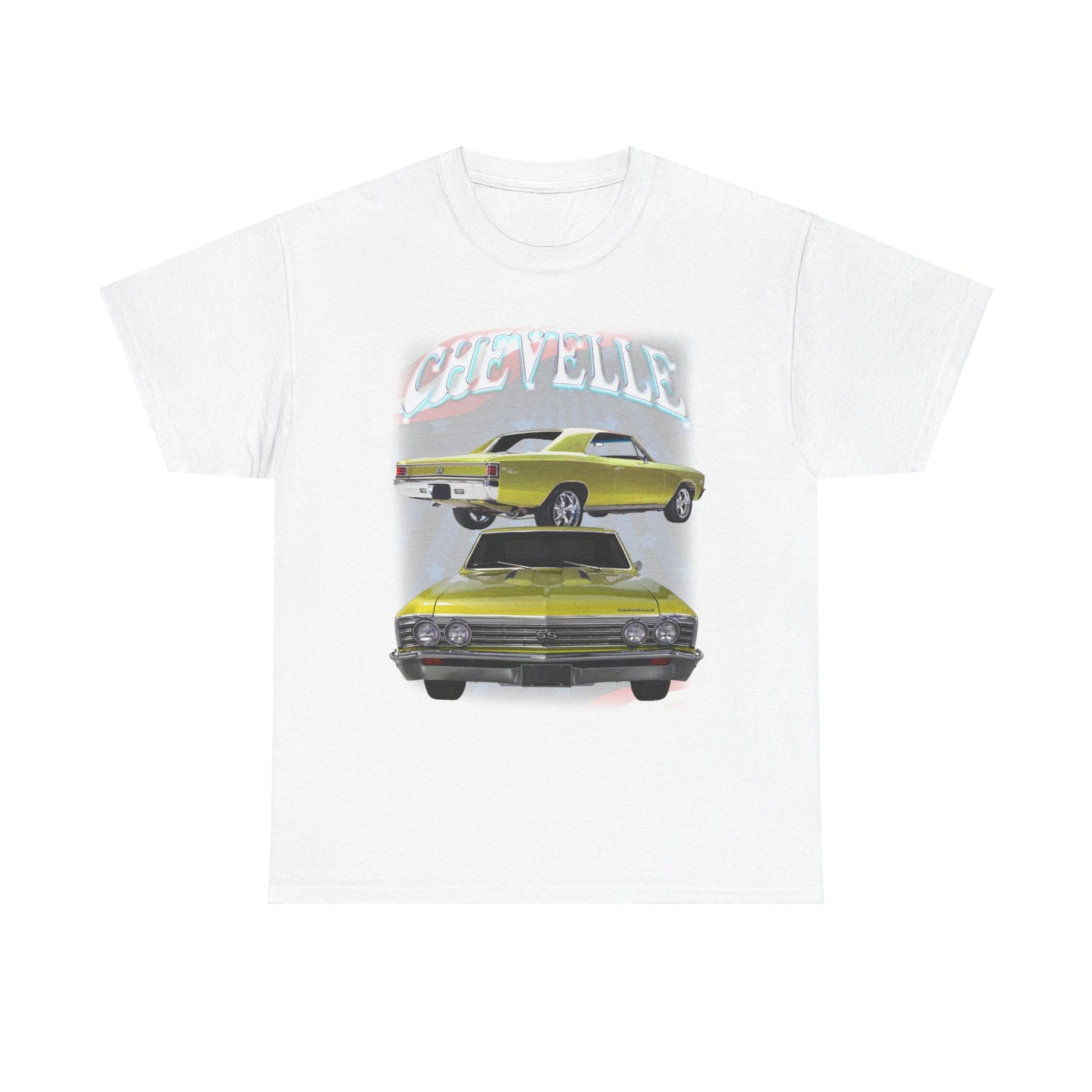 Yellow 1967 Chevelle Unisex Heavy Cotton Tee T Shirt muscle car Great Gift