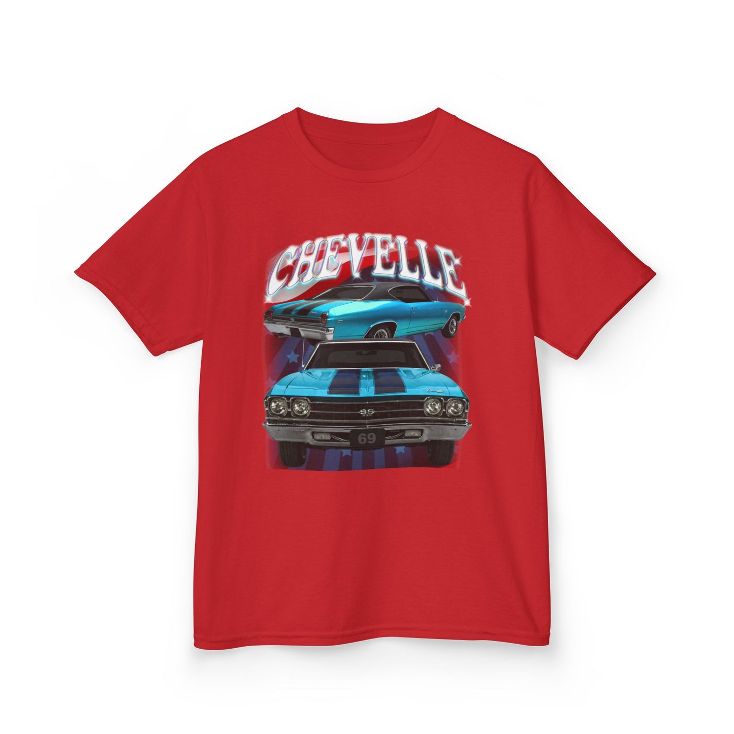 Turquoise Blue Green 1969 Chevelle Kids Heavy Cotton Tee T Shirt Great Gift