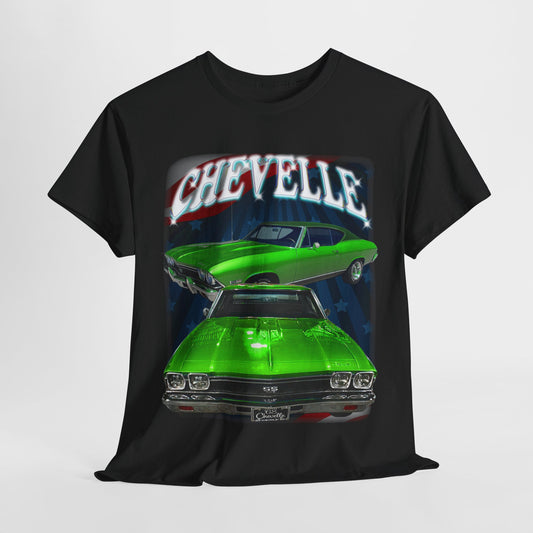 Green 1968 Chevelle Unisex Heavy Cotton Tee T Shirt muscle car Great Gift