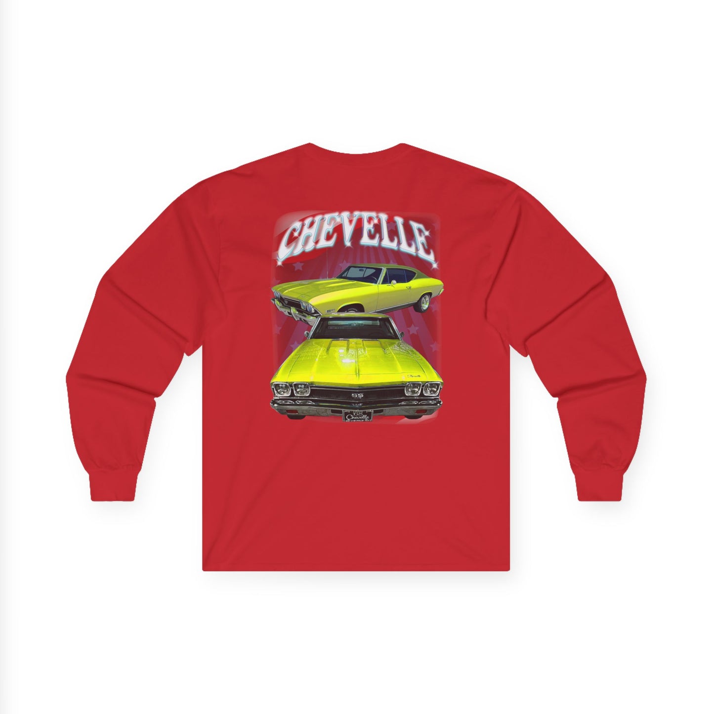 Yellow 1968 Chevelle  Ultra Cotton Long Sleeve Tee T Shirt Great Gift