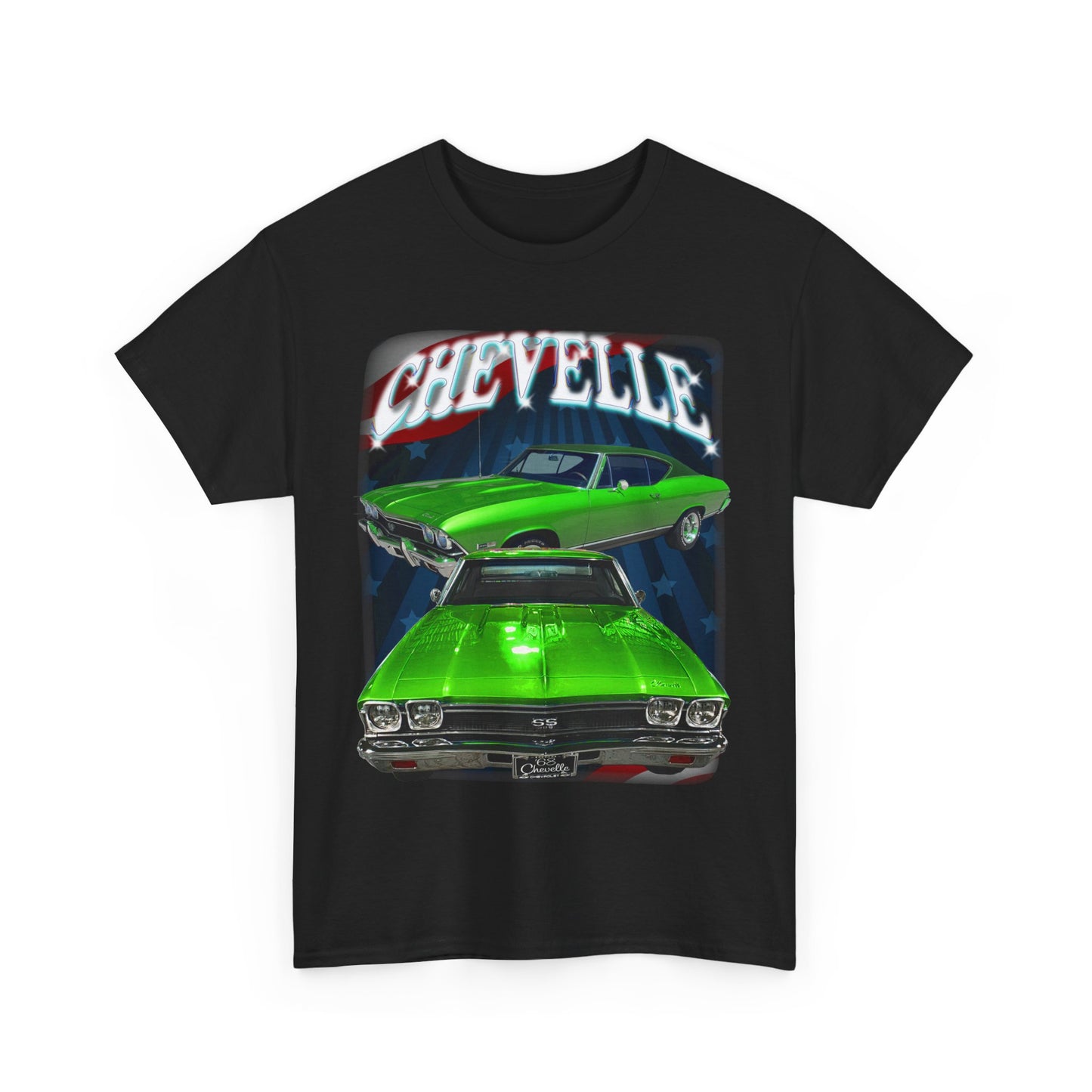 Green 1968 Chevelle Unisex Heavy Cotton Tee T Shirt muscle car Great Gift