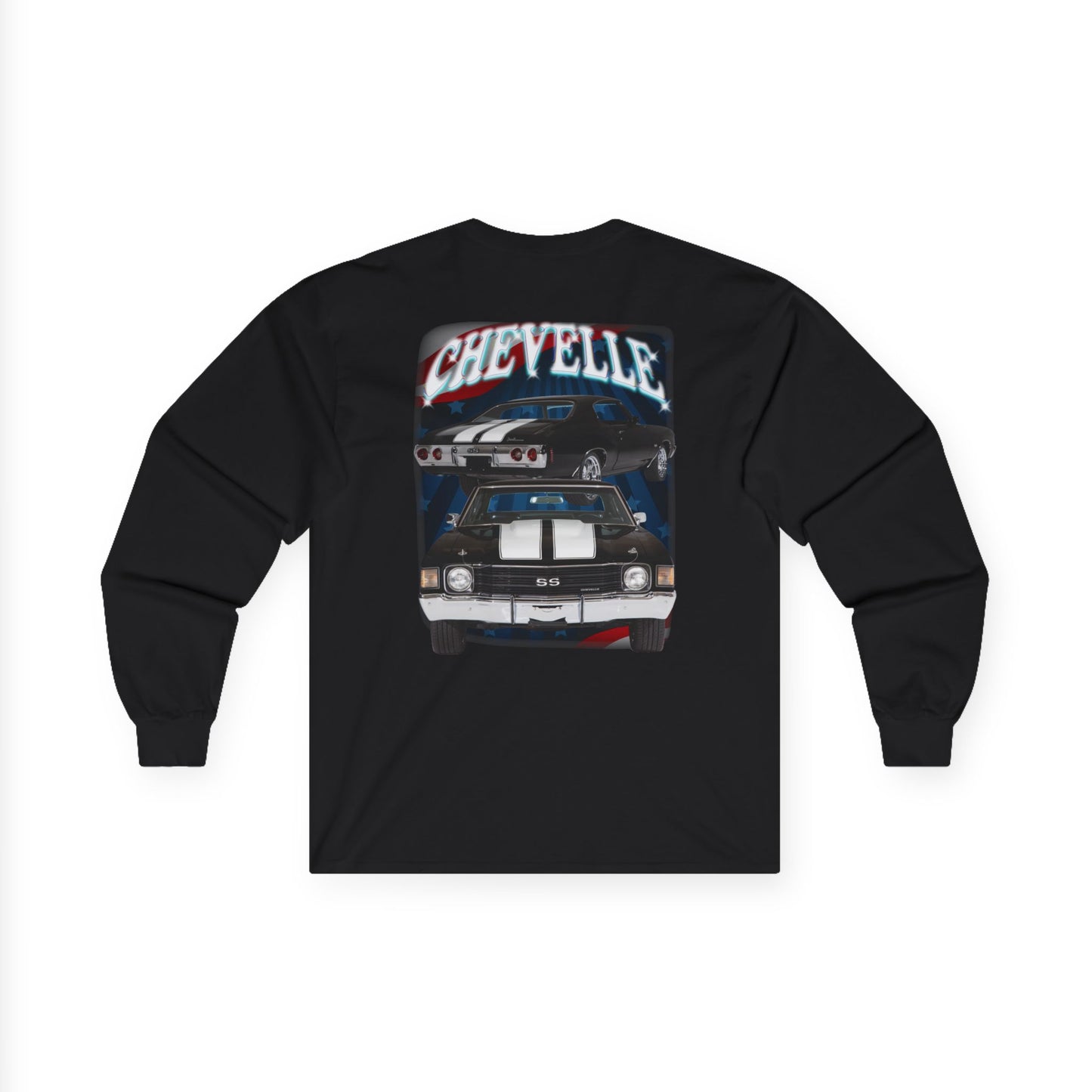 Black 1972 Chevelle Ultra Cotton Long Sleeve Tee T Shirt Great Gift
