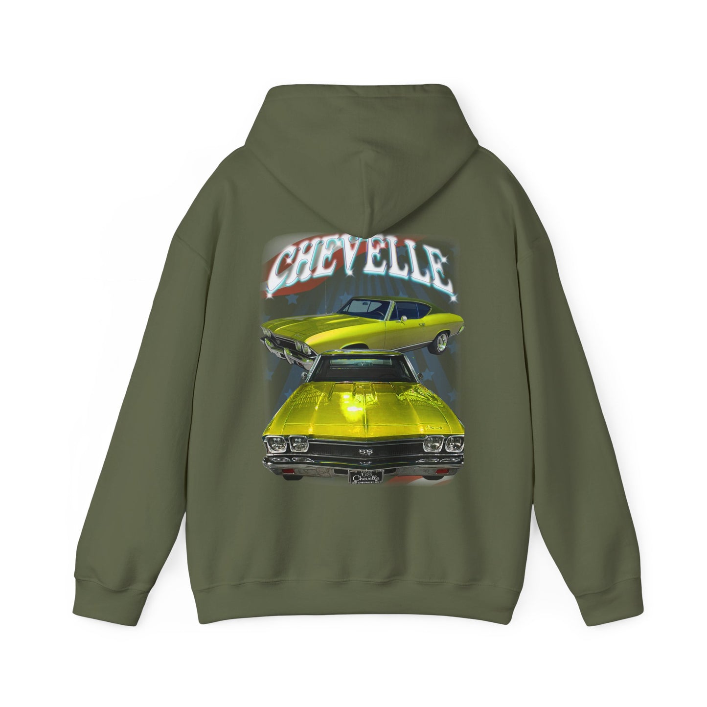Yellow 1968 Chevelle hoodie Car Guy Gift,nova,corvette,charger,classic,hot Rod