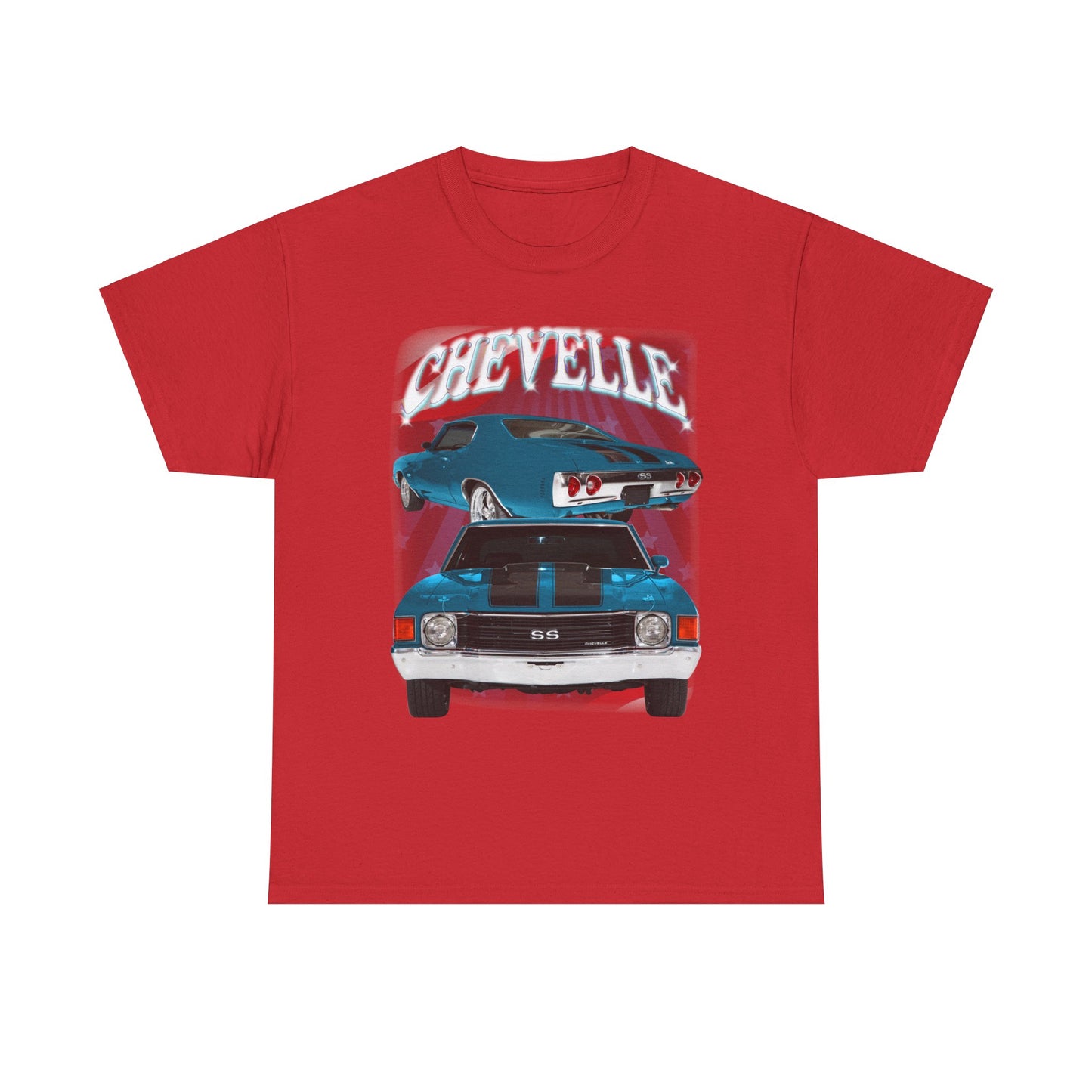Blue 1972 Chevelle Unisex Heavy Cotton Tee T Shirt muscle car Great Gift