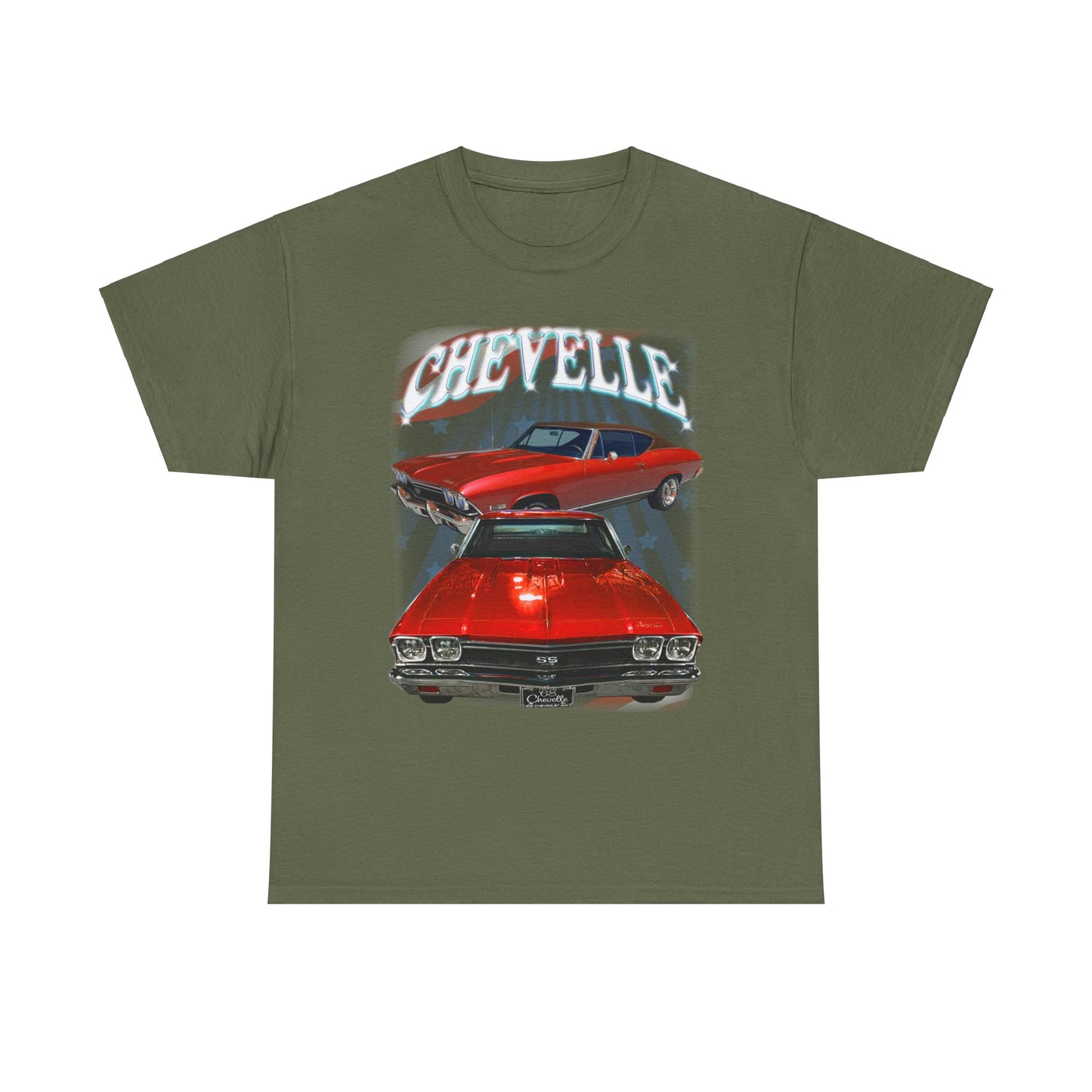 Red 1968 Chevelle Unisex Heavy Cotton Tee T Shirt muscle car Great Gift