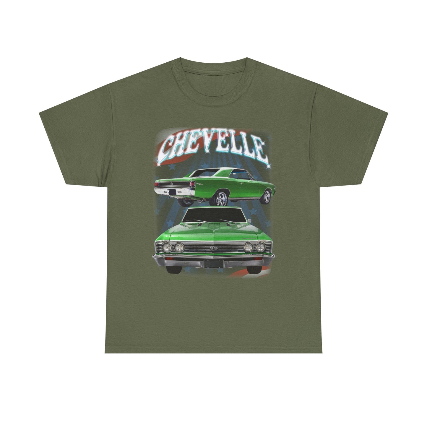 Green 1967 Chevelle Unisex Heavy Cotton Tee T Shirt muscle car Great Gift