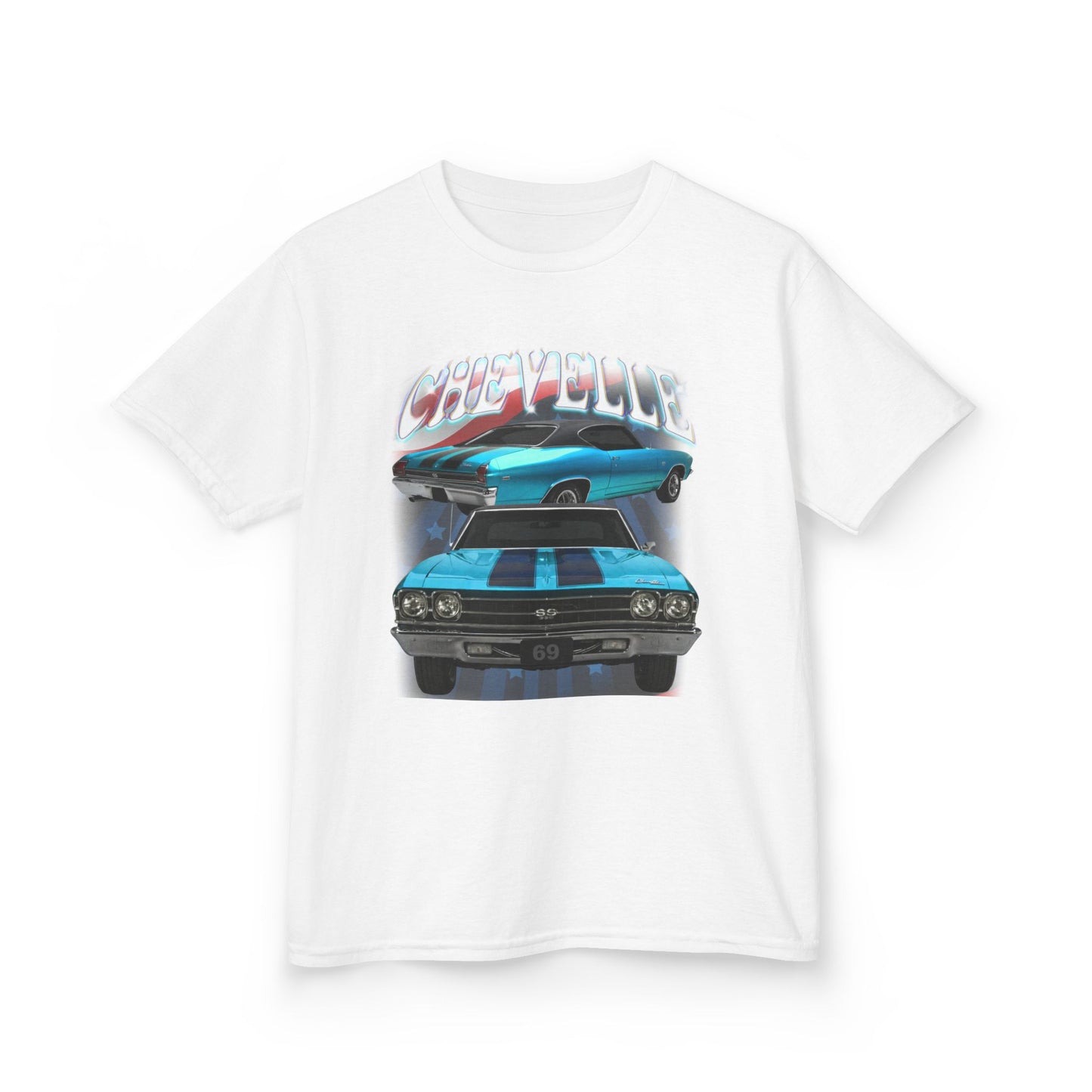 Turquoise Blue Green 1969 Chevelle Kids Heavy Cotton Tee T Shirt Great Gift