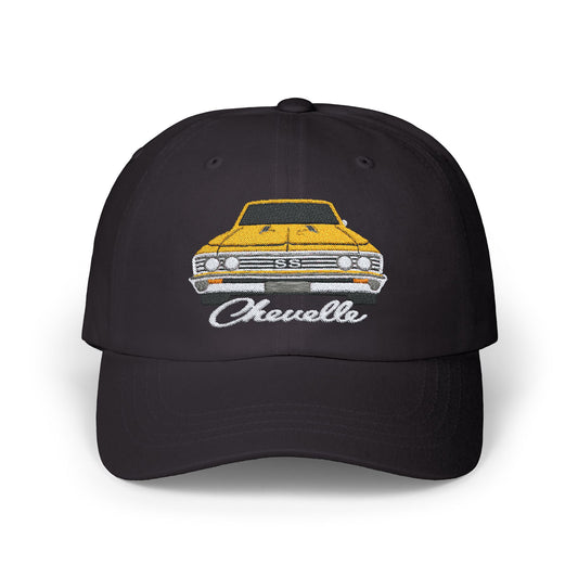 Yellow 1967 Chevelle Hat,CAP, Classic Car Gift EMBROIDERY EMBROIDERED