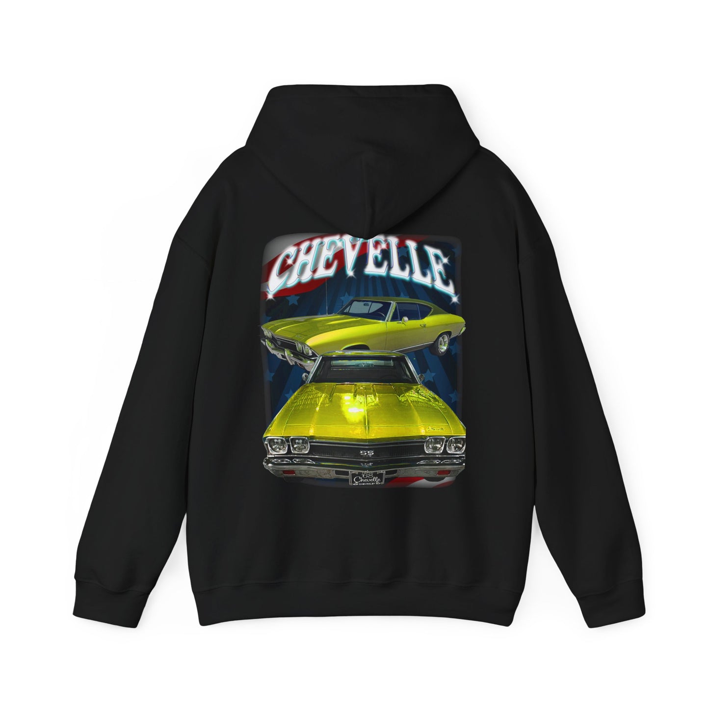 Yellow 1968 Chevelle hoodie Car Guy Gift,nova,corvette,charger,classic,hot Rod
