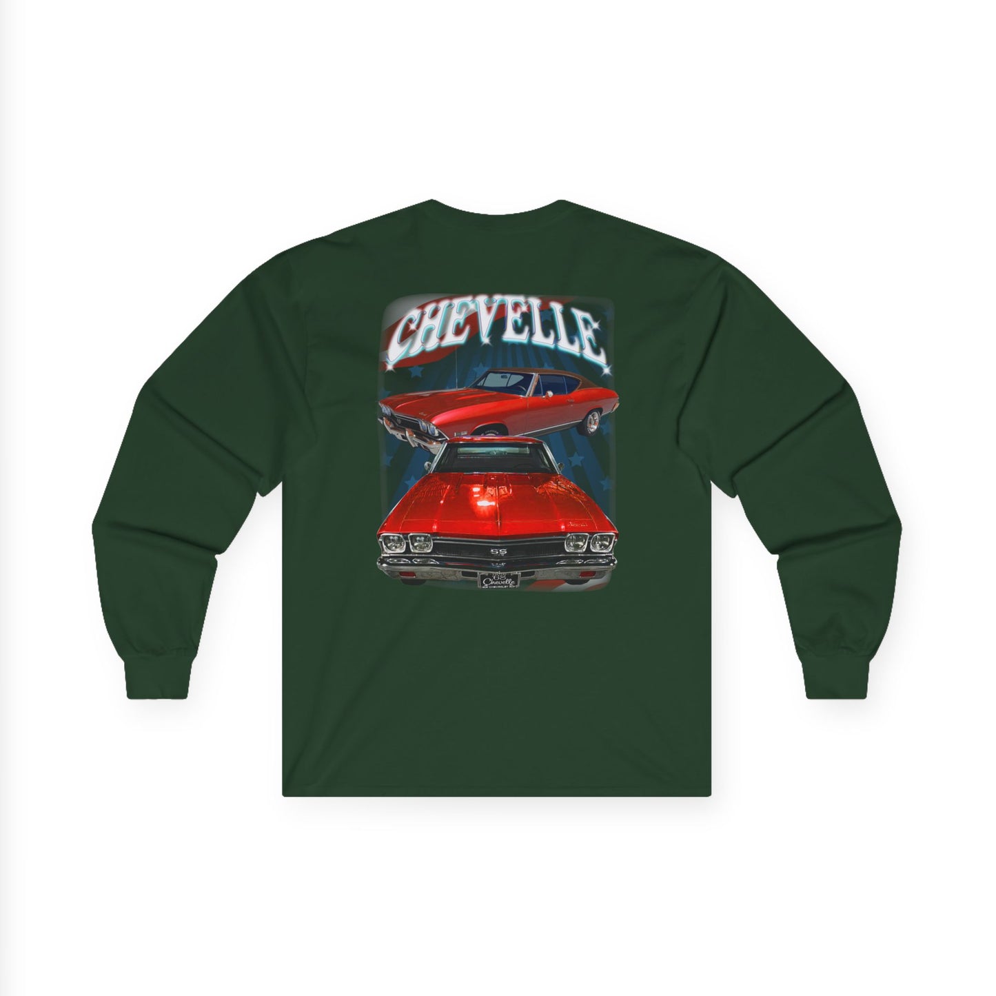 Red 1968 Chevelle  Ultra Cotton Long Sleeve Tee T Shirt Great Gift