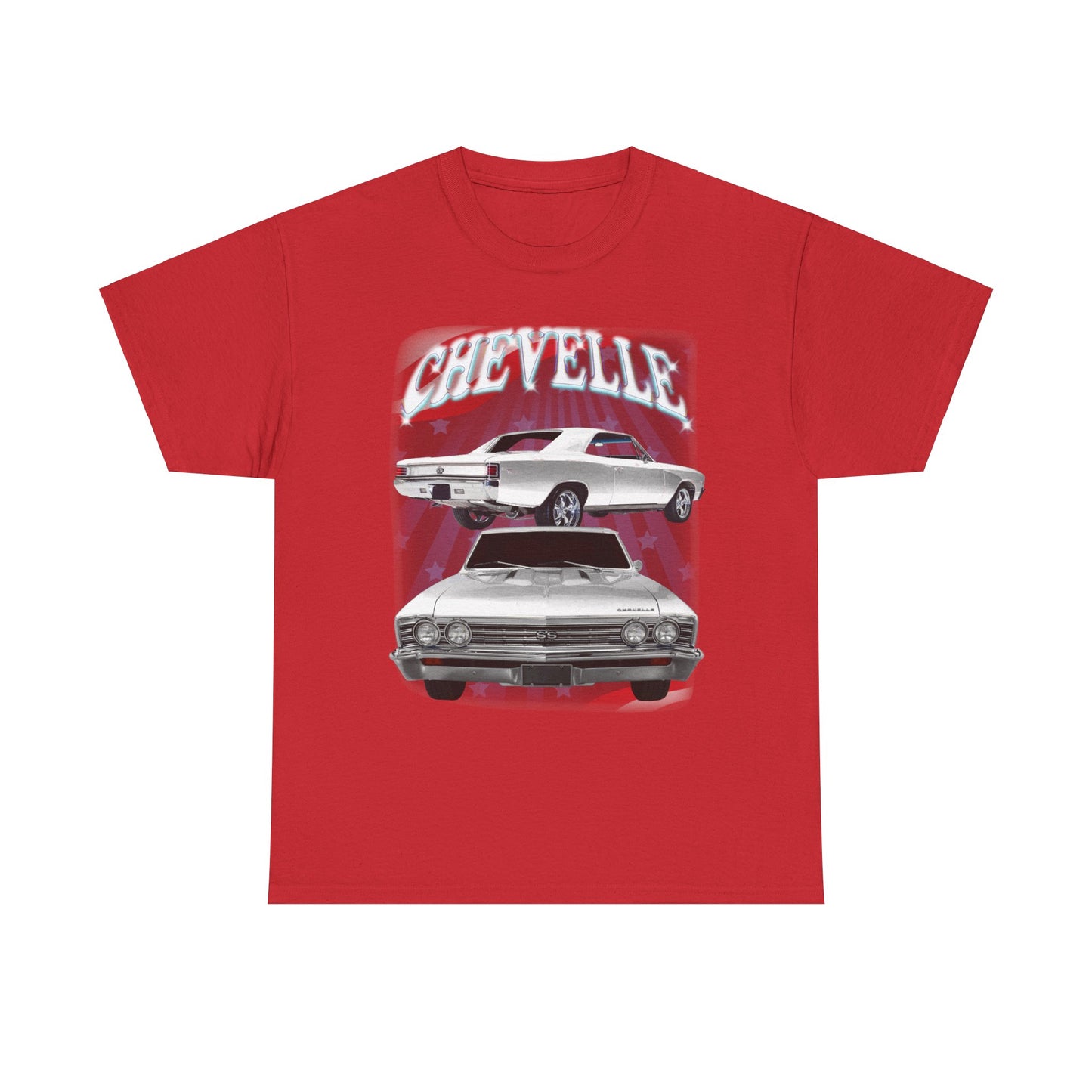 White 1967 Chevelle Unisex Heavy Cotton Tee T Shirt muscle car Great Gift