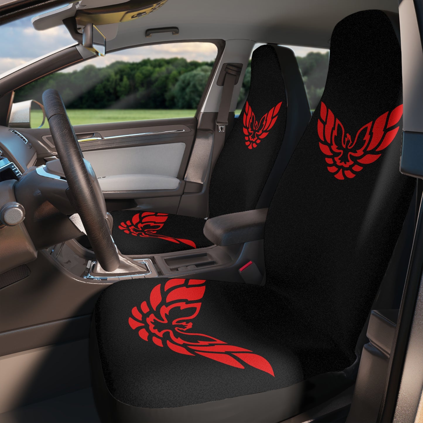 Red Logo WS 6 Firebird SEAT Covers Muscle Car Guy Gift