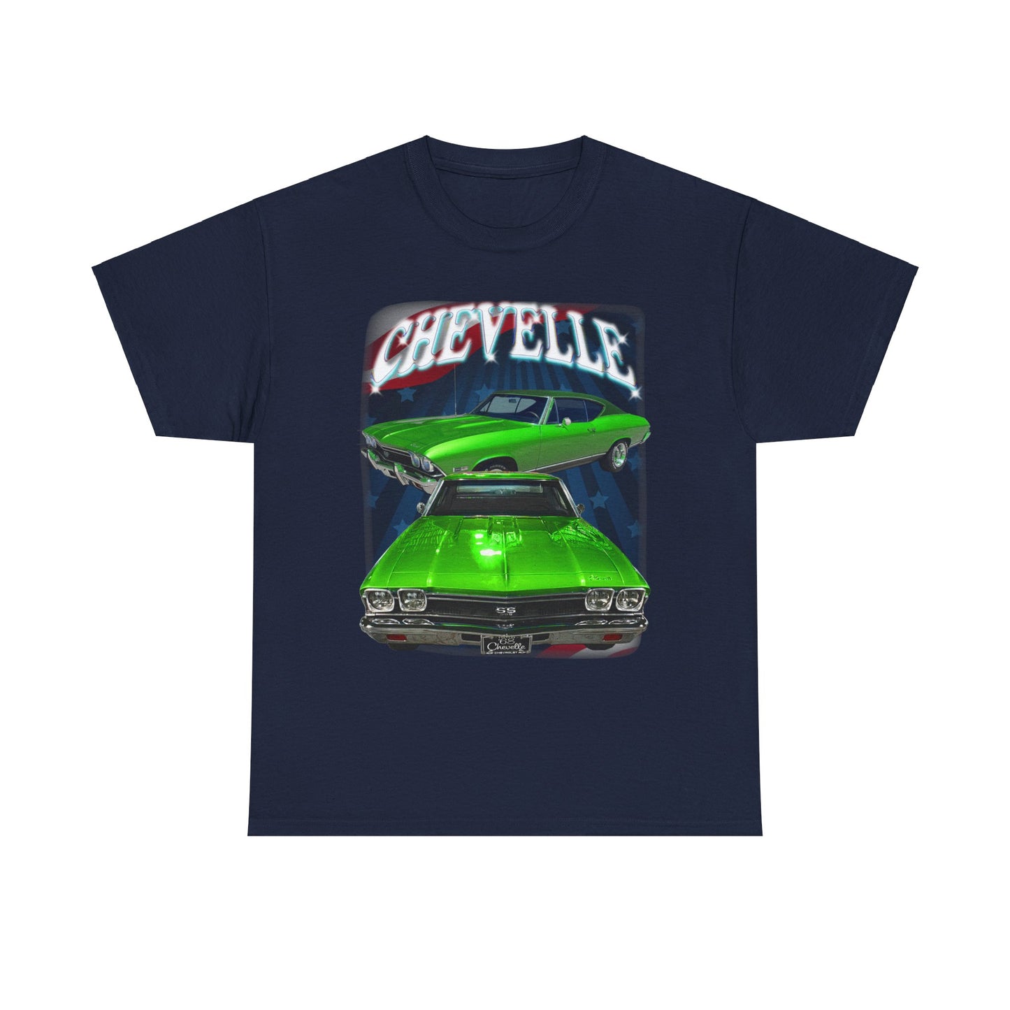 Green 1968 Chevelle Unisex Heavy Cotton Tee T Shirt muscle car Great Gift