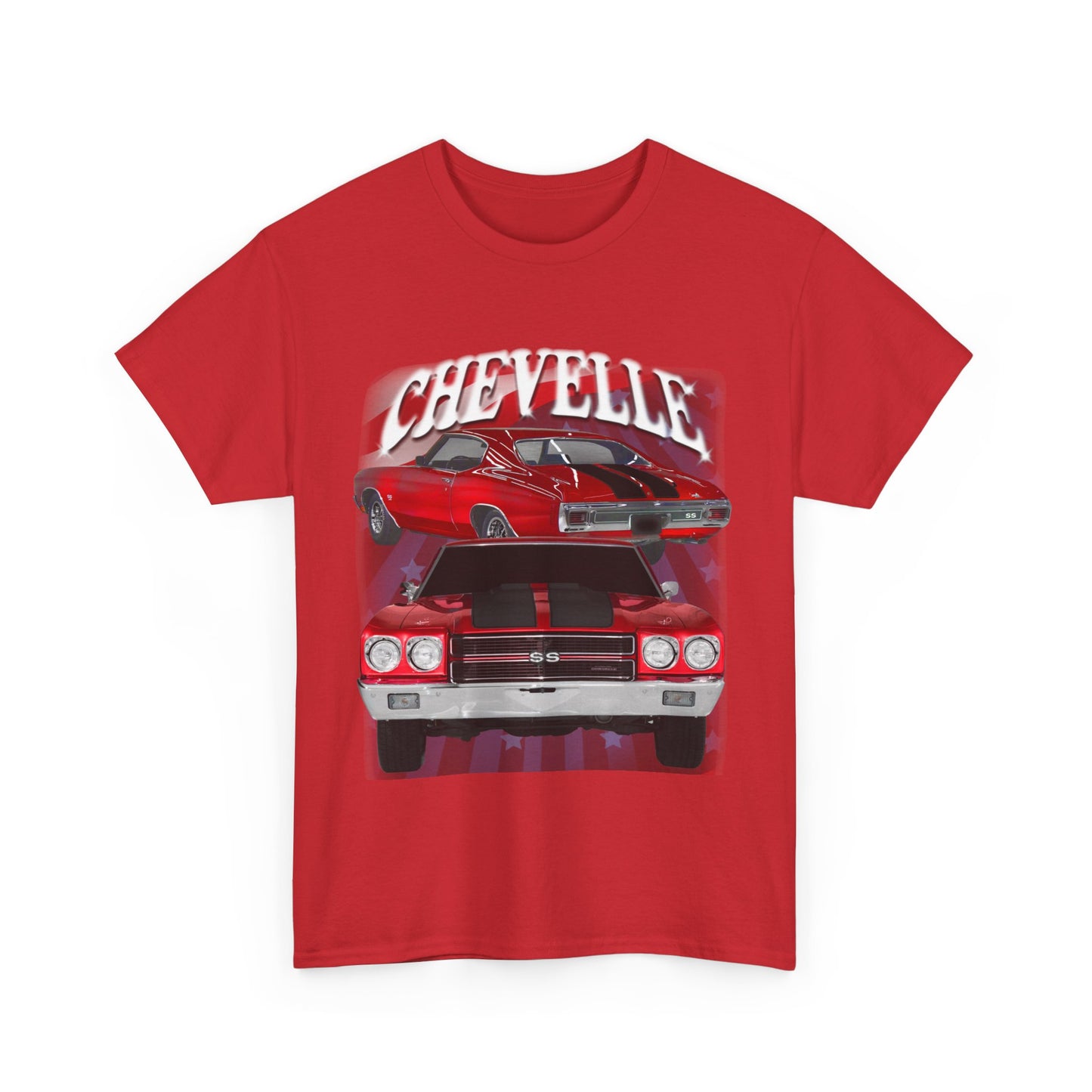 Red Black Stripe 1970 Chevelle Unisex Heavy Cotton Tee T Shirt muscle car Gift