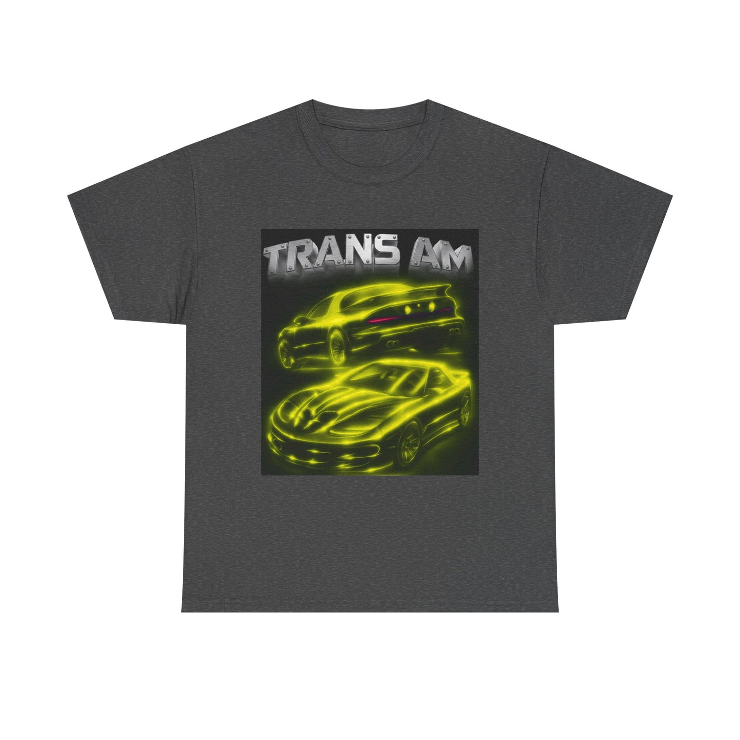 Yellow Fourth Gen 4th Trans Am Firebird Heavy Cotton Tee T Shirt car Great Gift