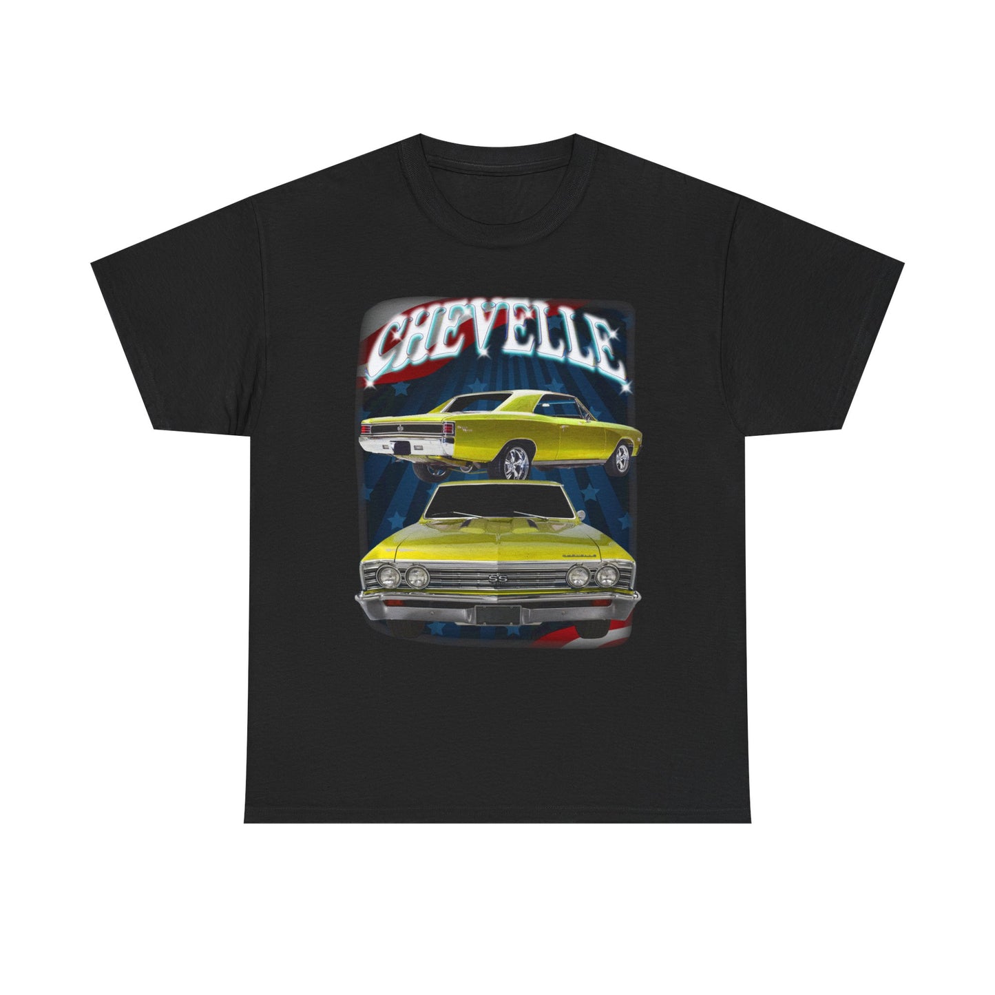 Yellow 1967 Chevelle Unisex Heavy Cotton Tee T Shirt muscle car Great Gift