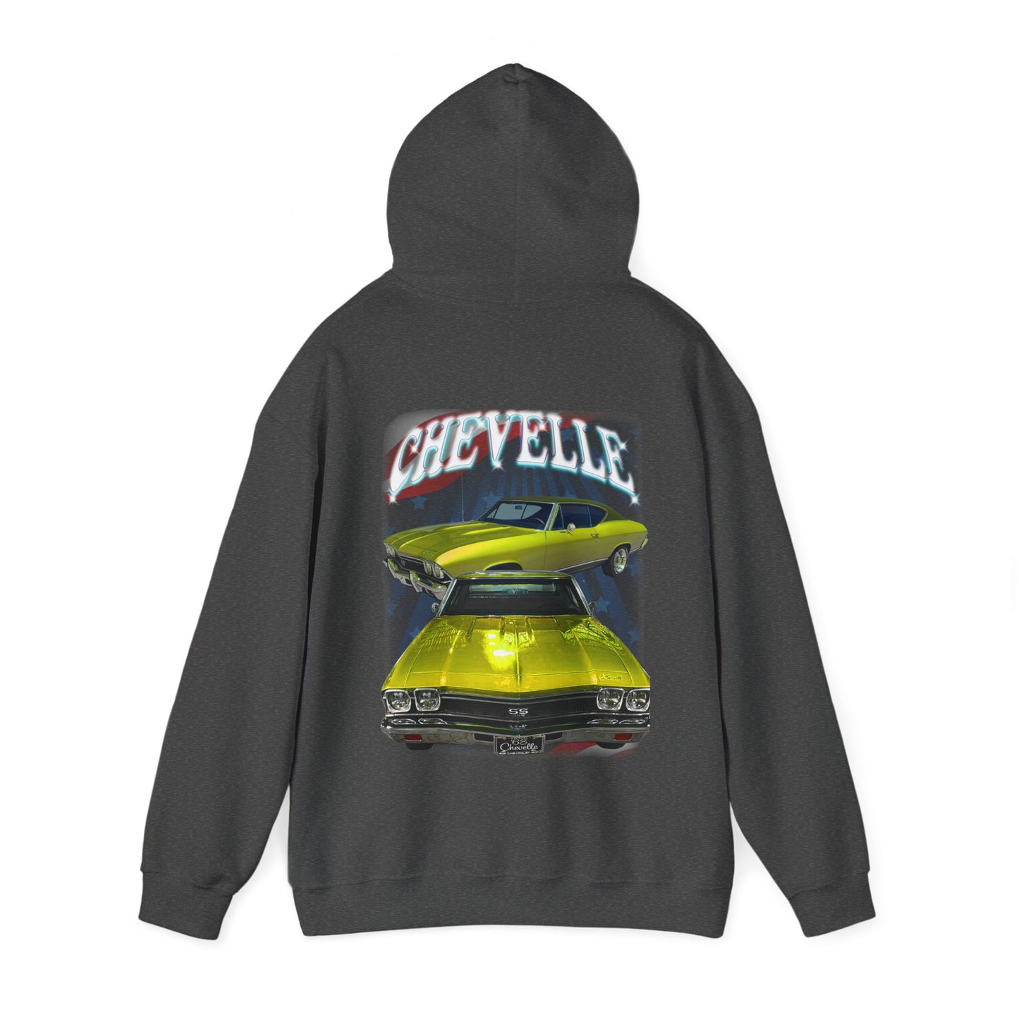 Yellow 1968 Chevelle hoodie Car Guy Gift,nova,corvette,charger,classic,hot Rod