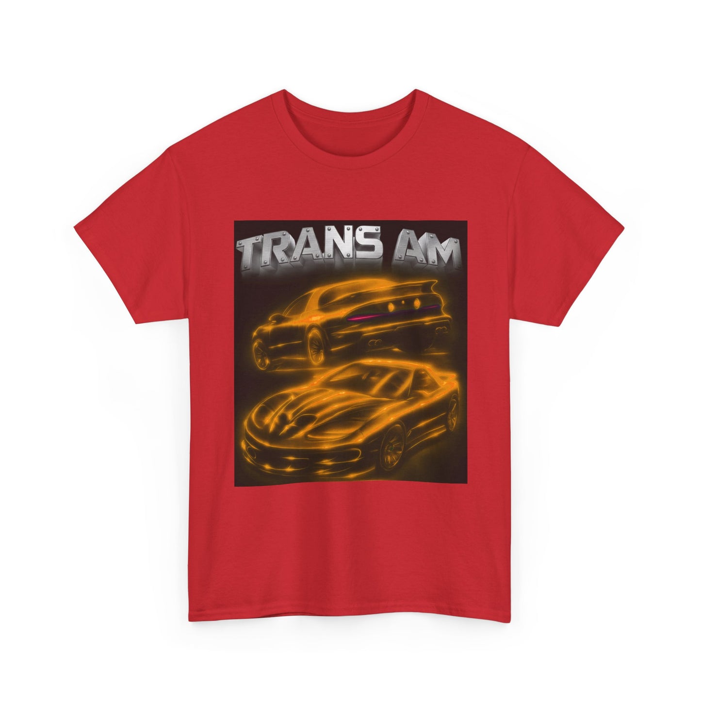 Orange Fourth Gen 4th Trans Am Firebird Heavy Cotton Tee T Shirt car Great Gift