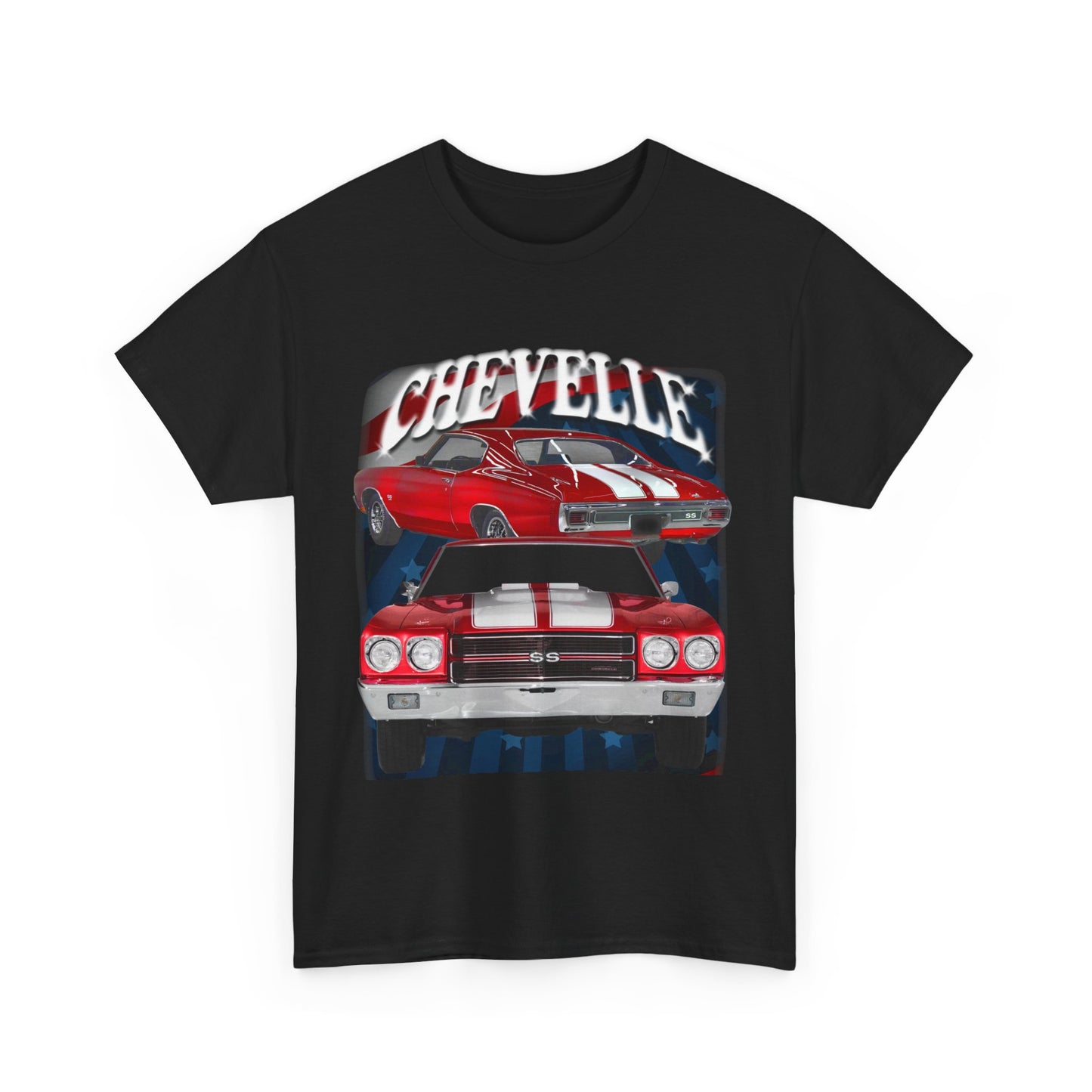 Red w White Stripe 1970 Chevelle Unisex Heavy Cotton Tee T Shirt muscle car Gift