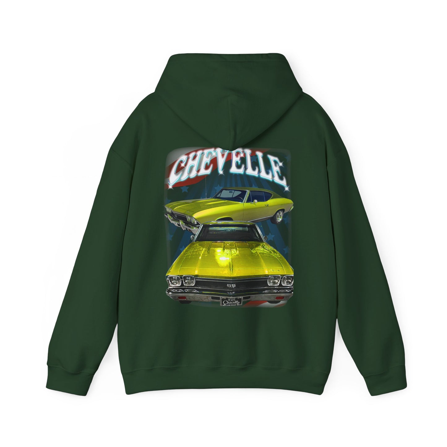 Yellow 1968 Chevelle hoodie Car Guy Gift,nova,corvette,charger,classic,hot Rod
