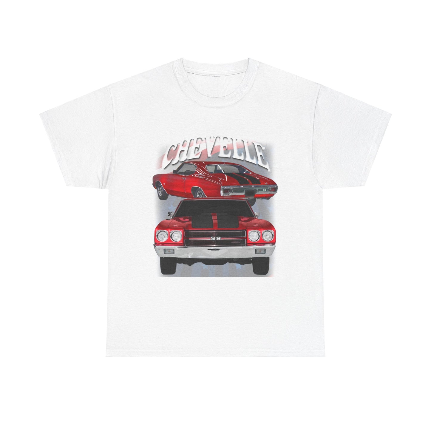 Red Black Stripe 1970 Chevelle Unisex Heavy Cotton Tee T Shirt muscle car Gift