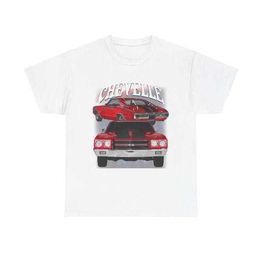 Red Black Stripe 1970 Chevelle Unisex Heavy Cotton Tee T Shirt muscle car Gift