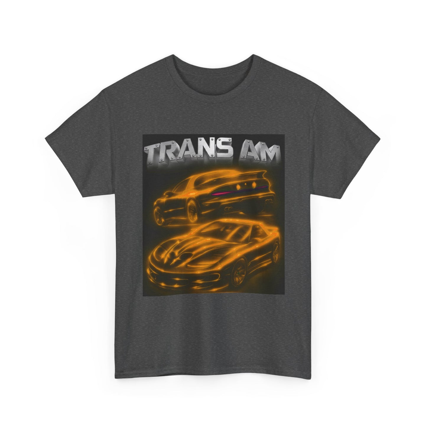 Orange Fourth Gen 4th Trans Am Firebird Heavy Cotton Tee T Shirt car Great Gift