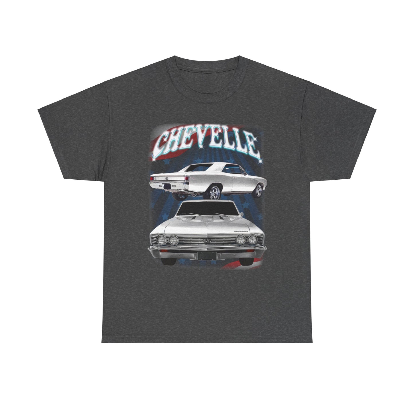 White 1967 Chevelle Unisex Heavy Cotton Tee T Shirt muscle car Great Gift