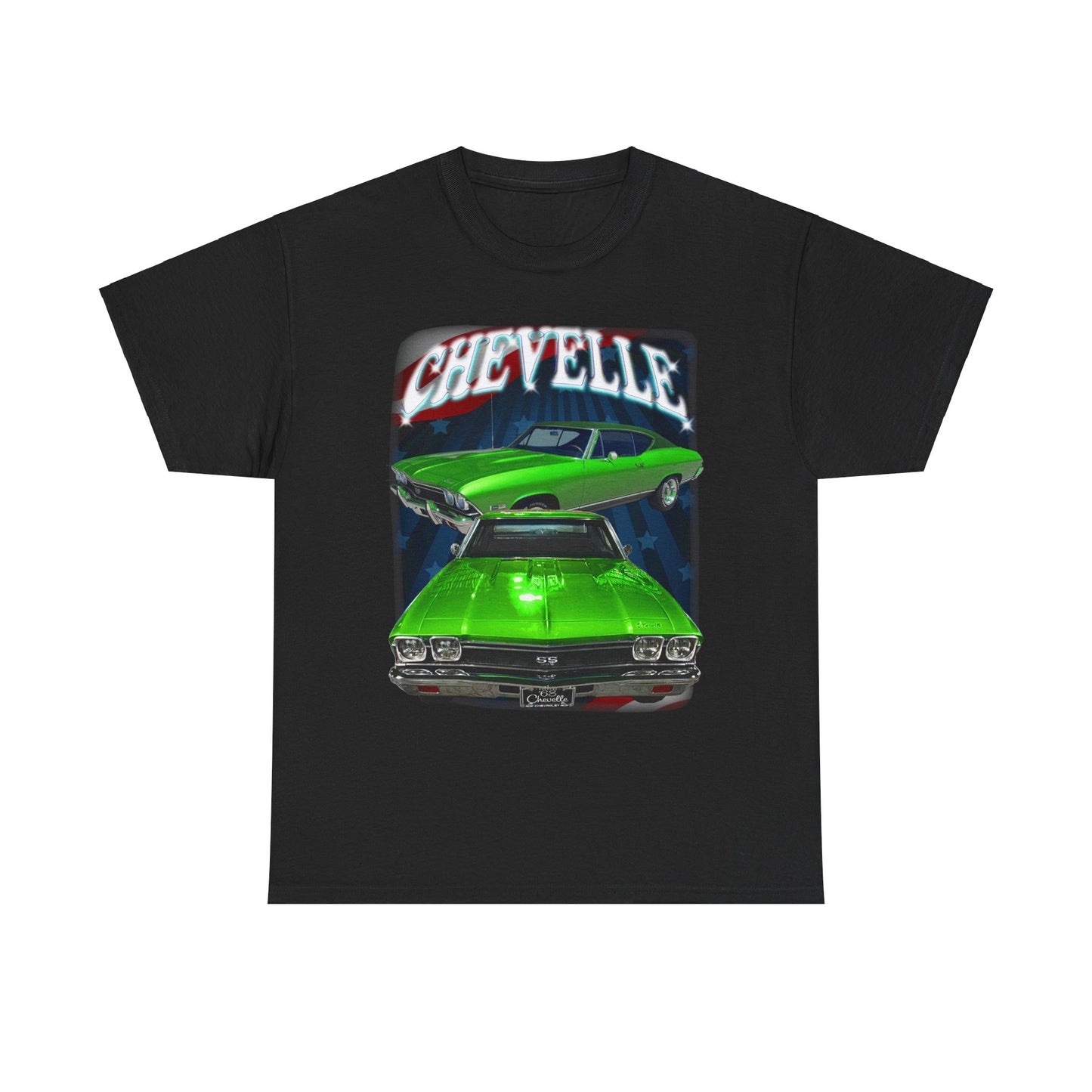 Green 1968 Chevelle Unisex Heavy Cotton Tee T Shirt muscle car Great Gift
